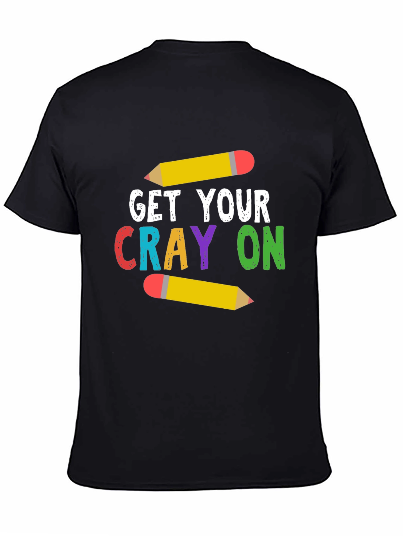 Get Your Crayon On T-Shirt - Teacher Tee