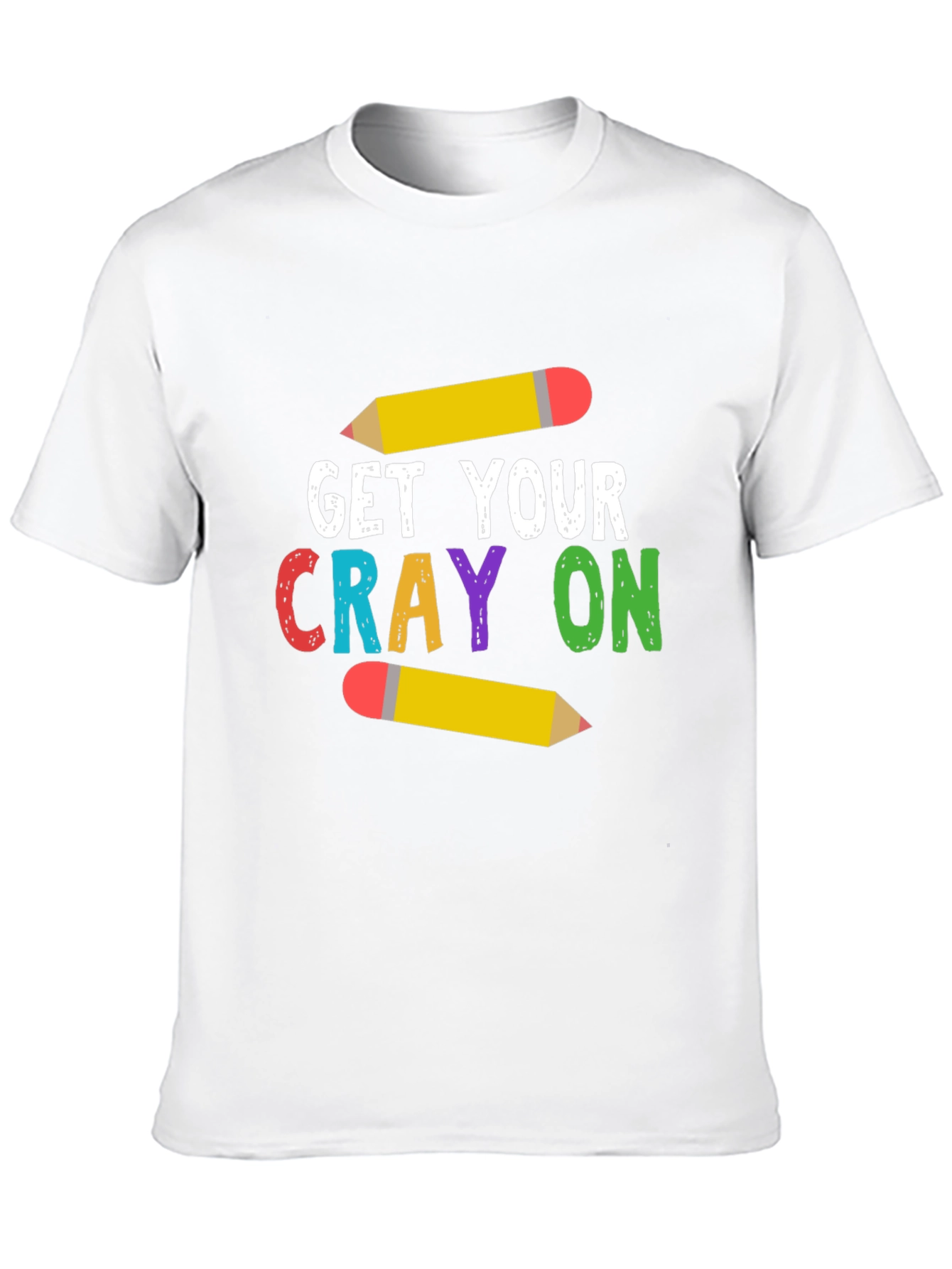Get Your Crayon On T-Shirt - Teacher Tee