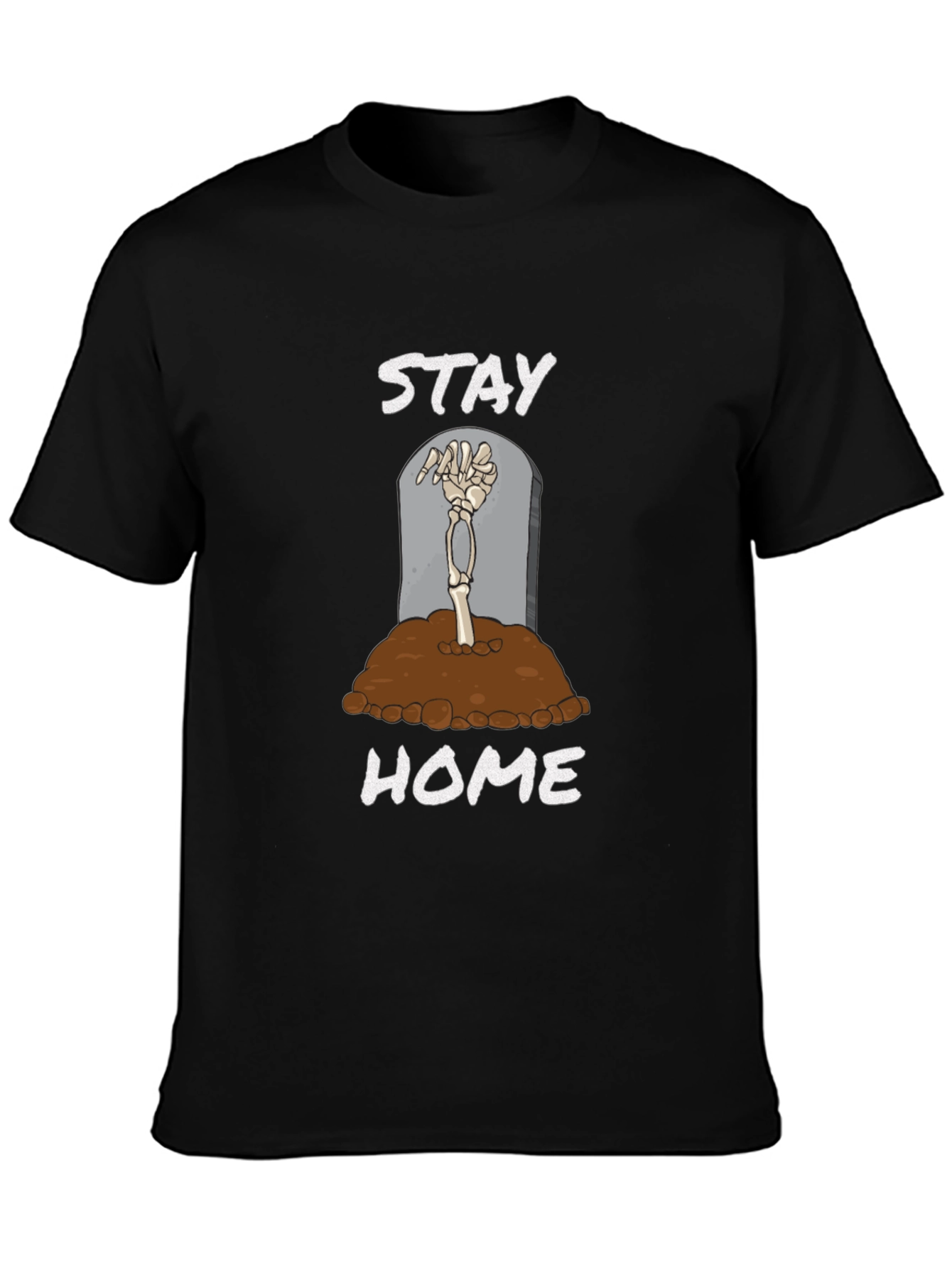 Stay Home Skeleton Hand T-Shirt