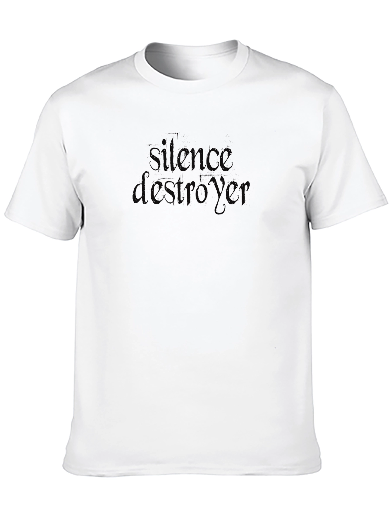 Silence Destroyer Black Graphic Tee