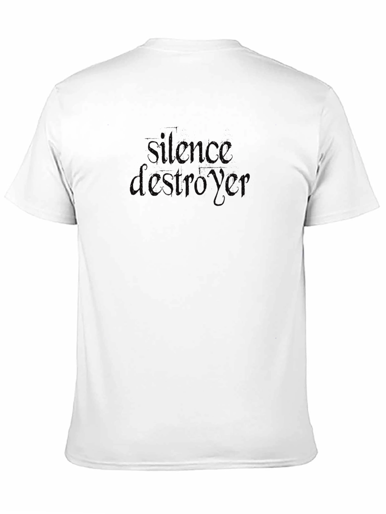 Silence Destroyer Black Graphic Tee