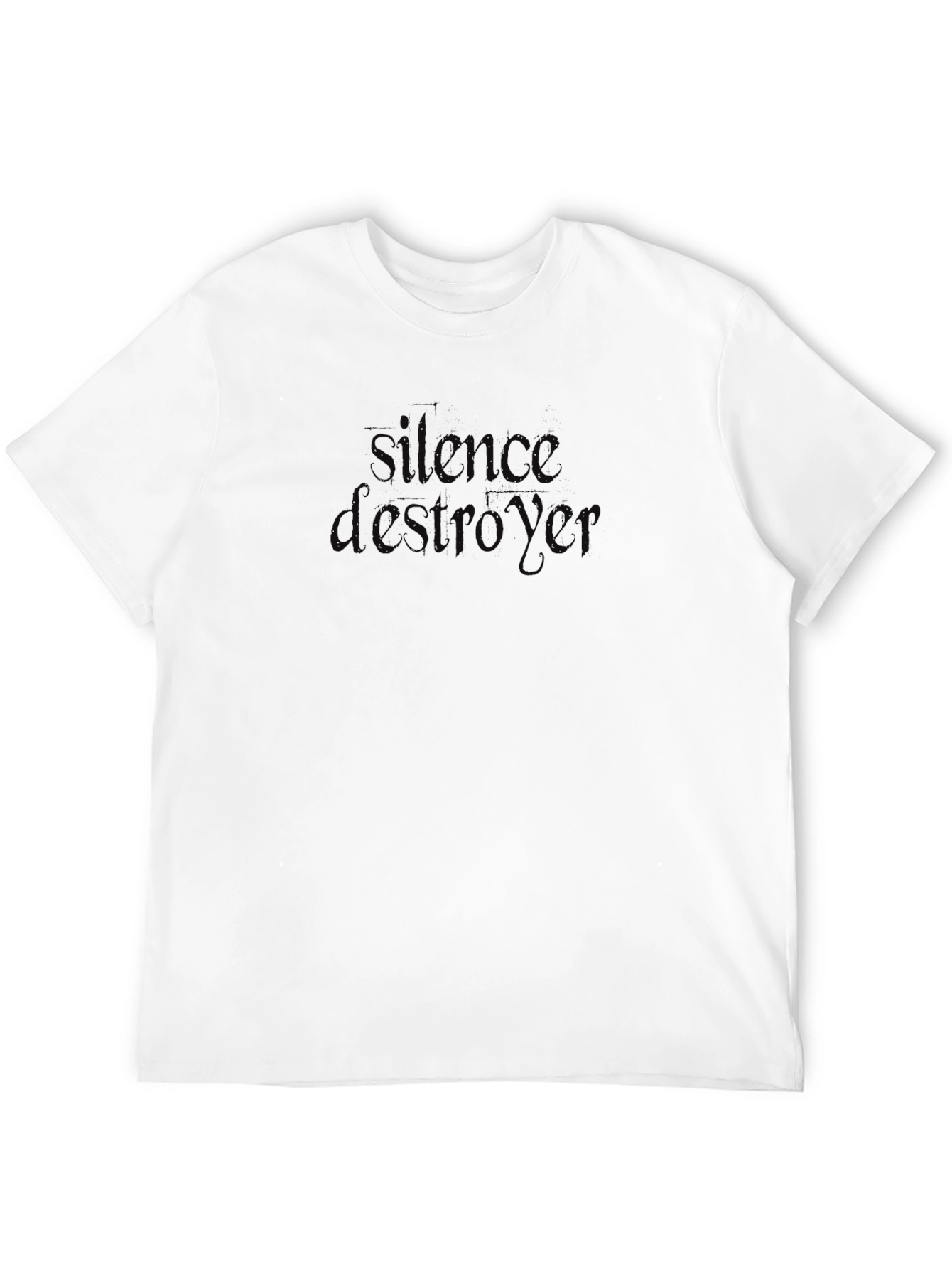 Silence Destroyer Black Graphic Tee