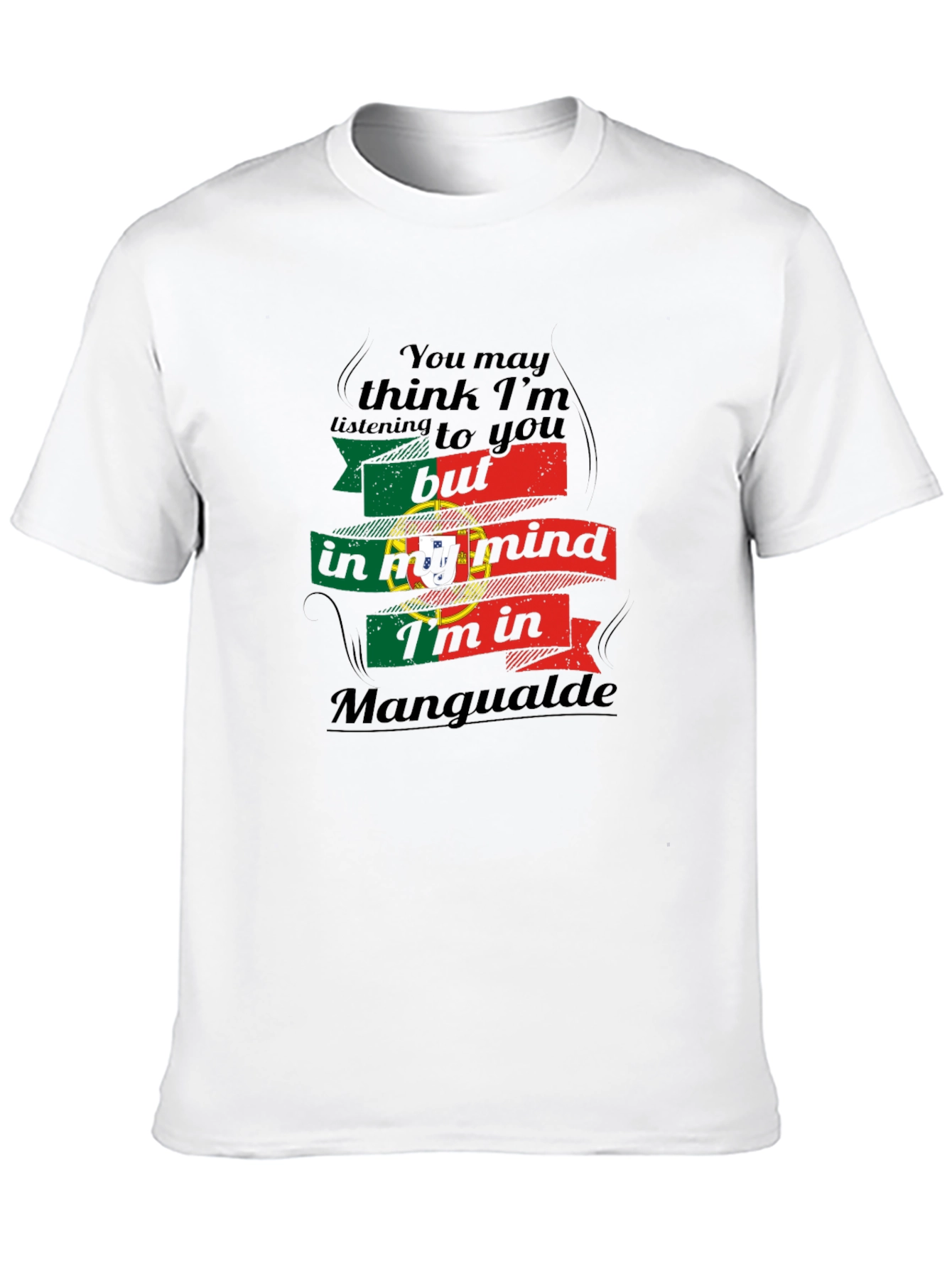 Portugal Mangualde Mind T-Shirt - Black Unique Design