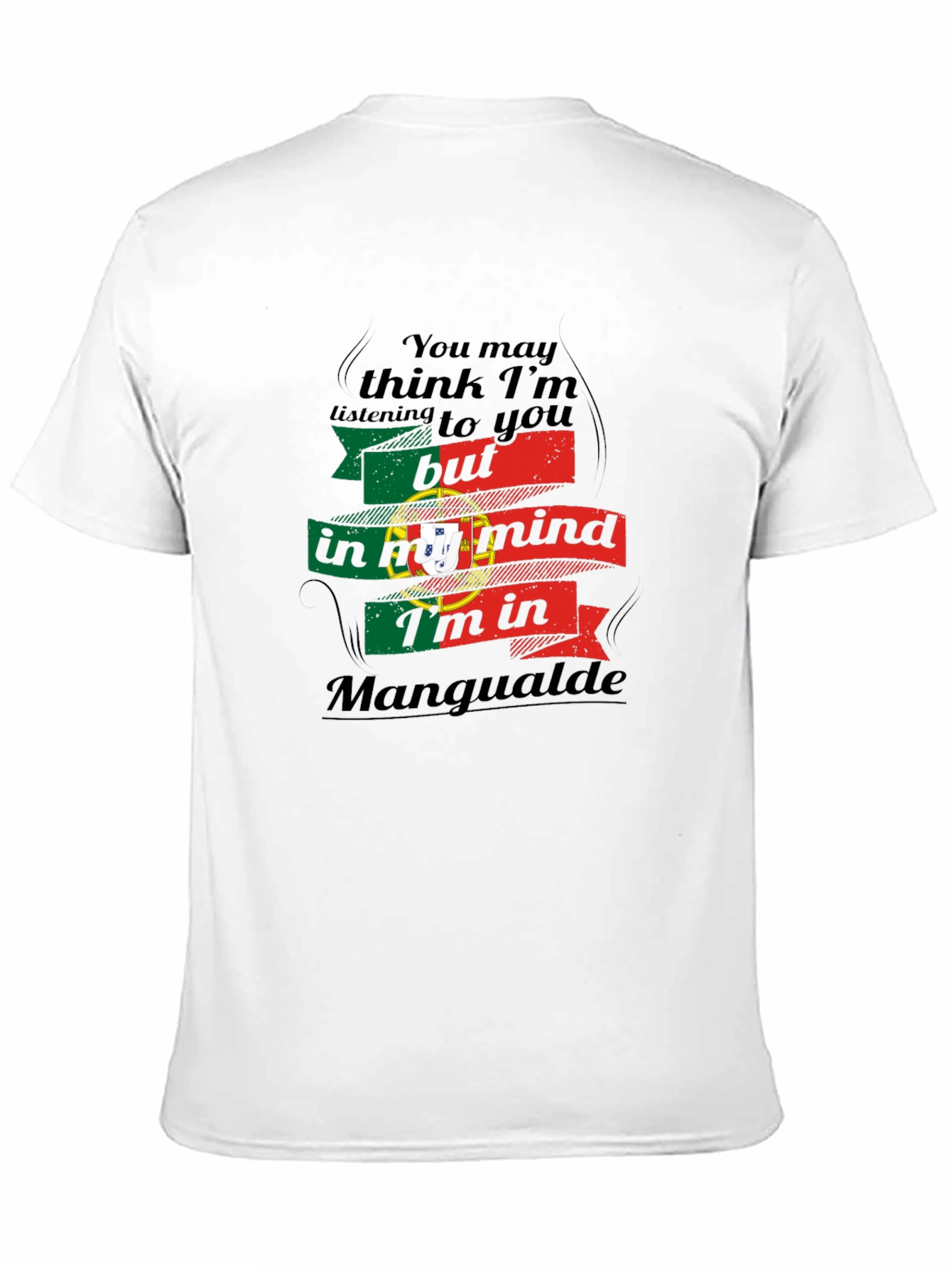 Portugal Mangualde Mind T-Shirt - Black Unique Design
