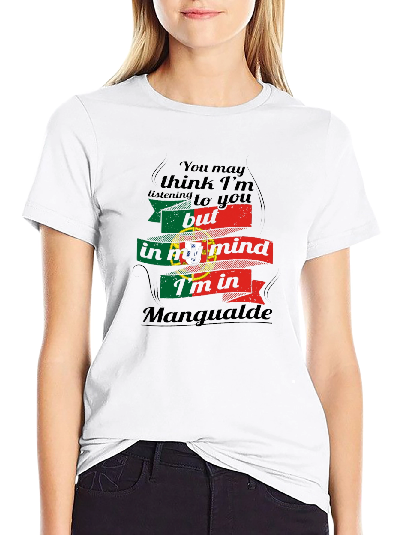 Portugal Mangualde Mind T-Shirt - Black Unique Design