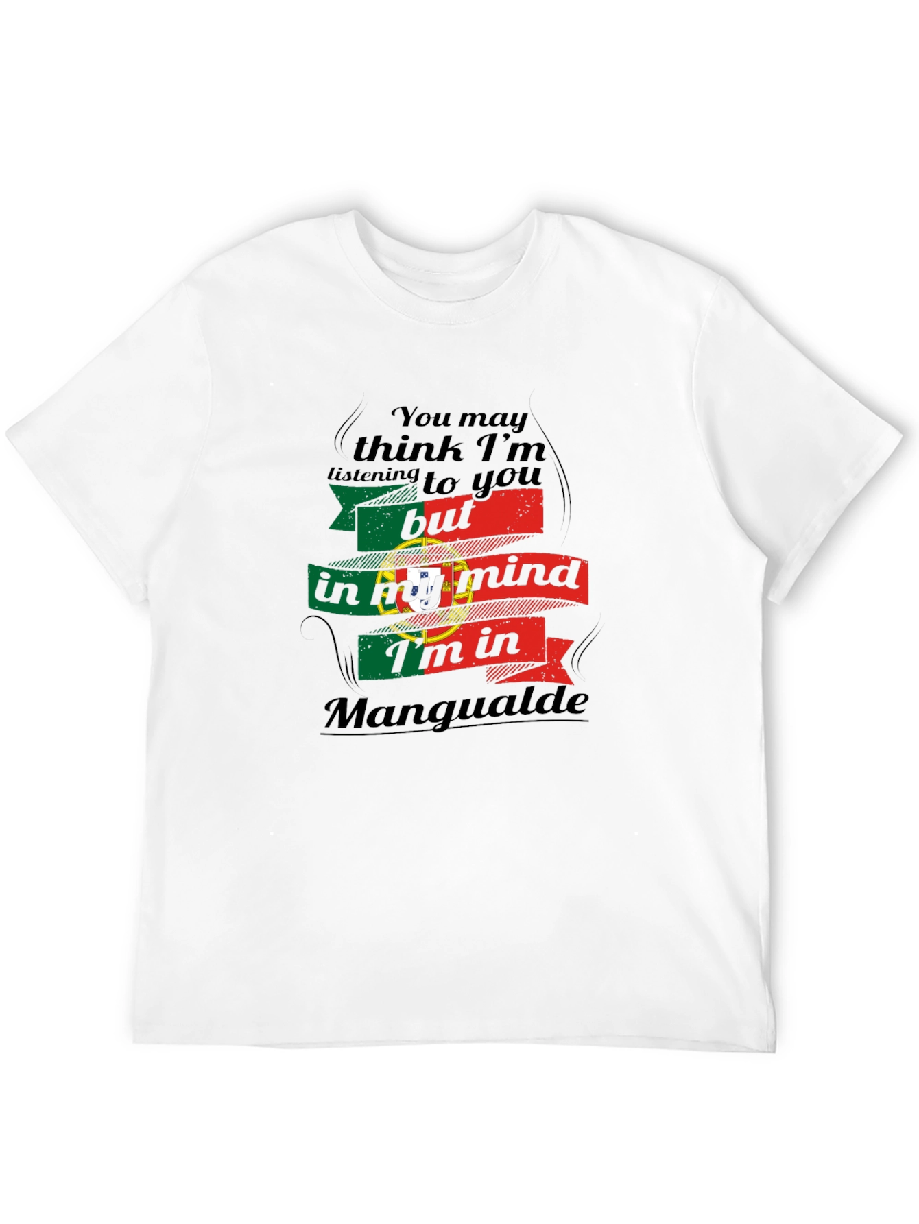 Portugal Mangualde Mind T-Shirt - Black Unique Design