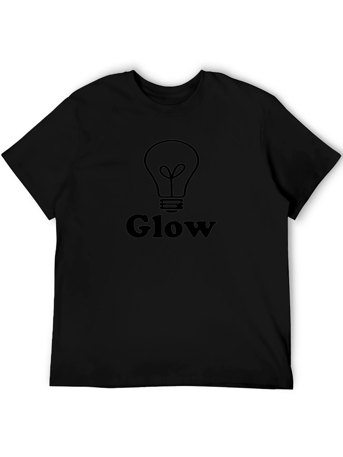 Glow Graphic Tee - Modern Black T-Shirt