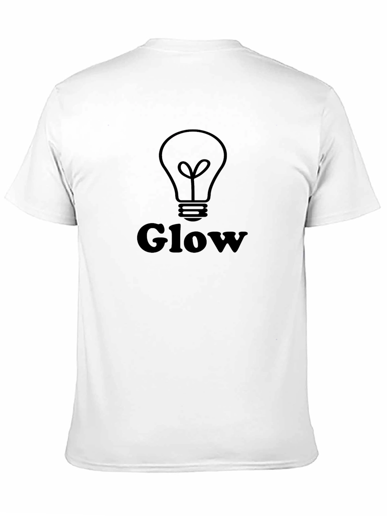 Glow Graphic Tee - Modern Black T-Shirt
