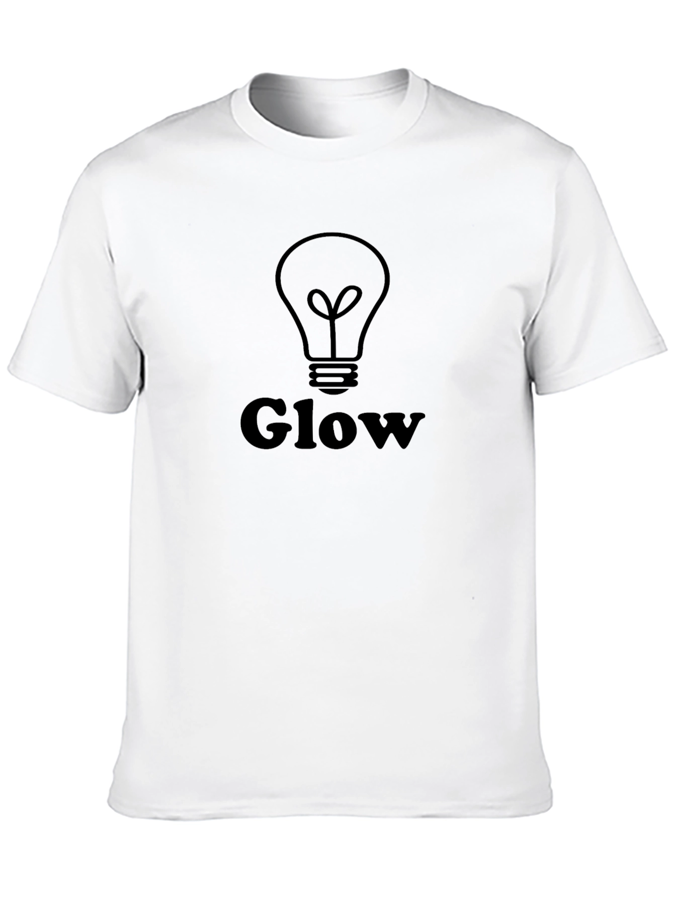 Glow Graphic Tee - Modern Black T-Shirt