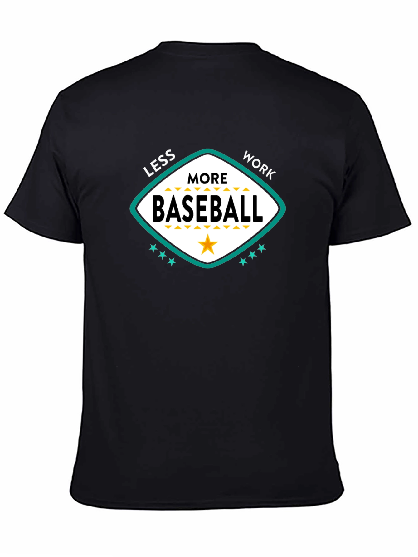 Less Work More Baseball Graphic T-Shirt