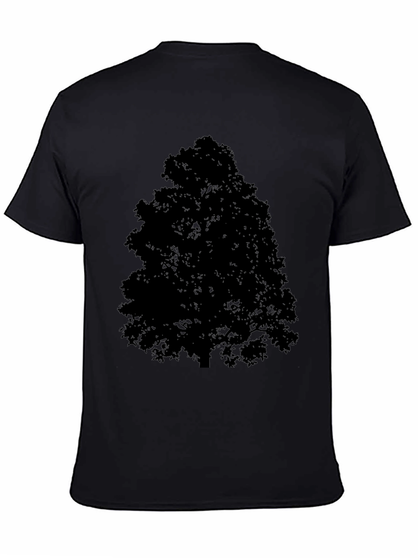 Silhouette Tree Graphic Tee - Mens Black T-Shirt