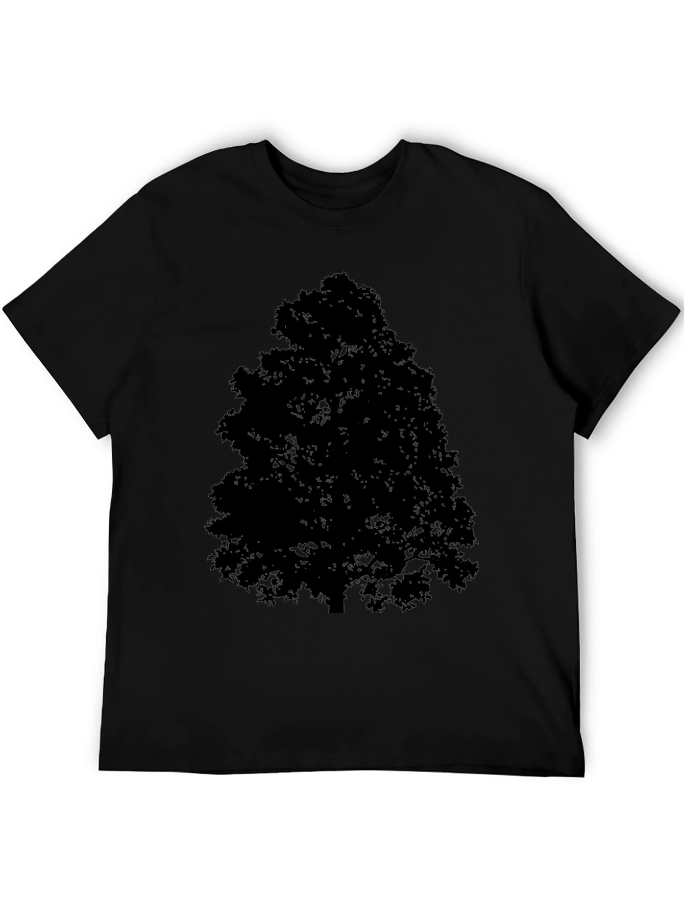 Silhouette Tree Graphic Tee - Mens Black T-Shirt