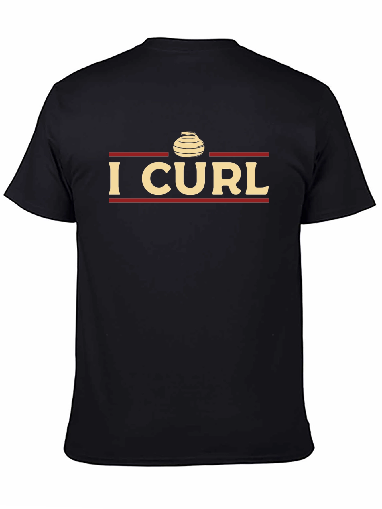 I Curl T-Shirt - Curling Stone Graphic Tee