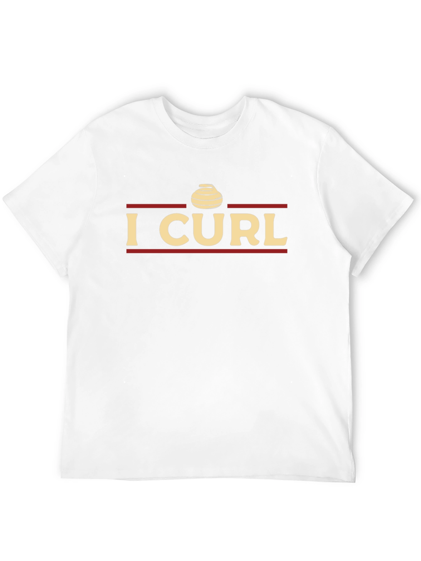 I Curl T-Shirt - Curling Stone Graphic Tee