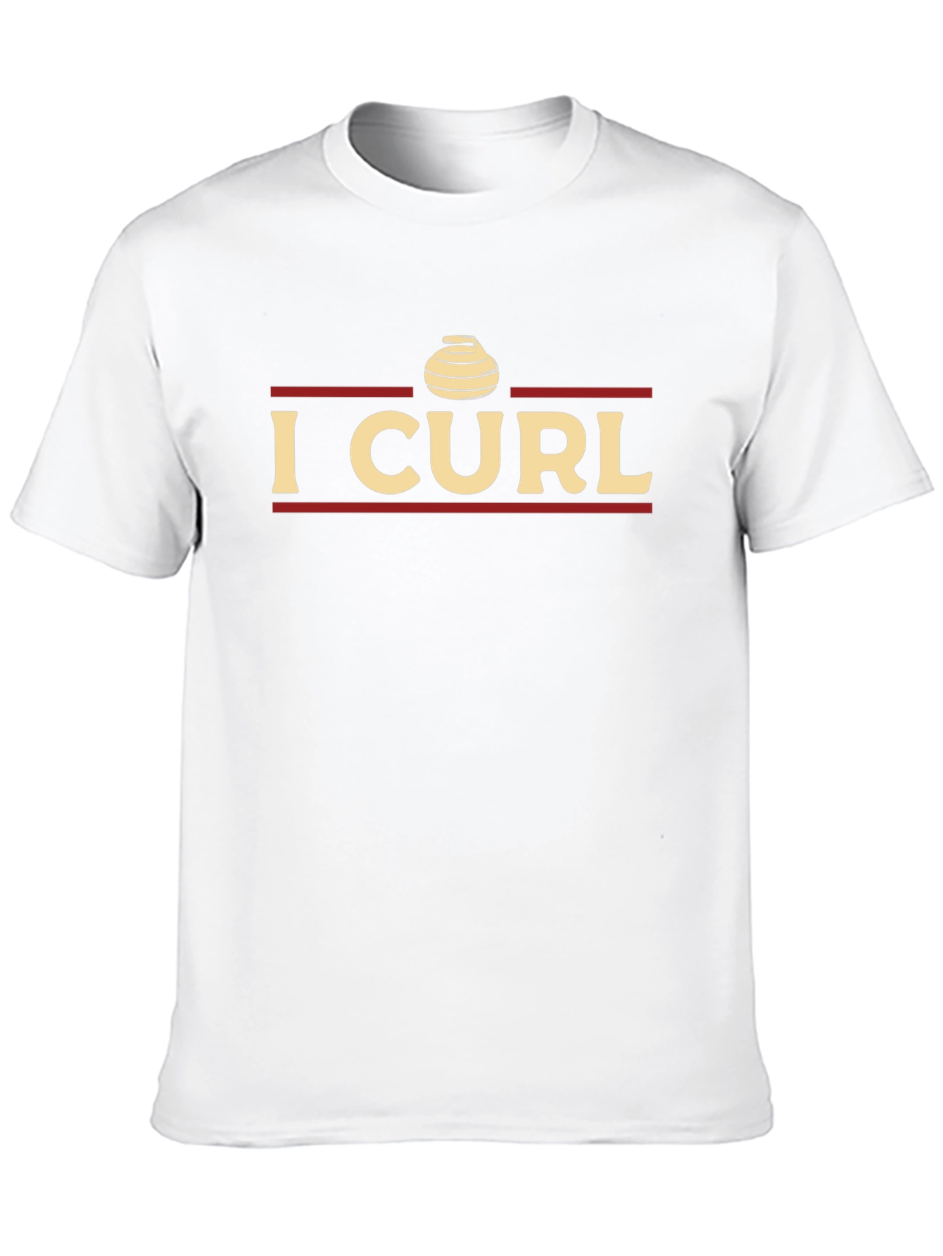 I Curl T-Shirt - Curling Stone Graphic Tee