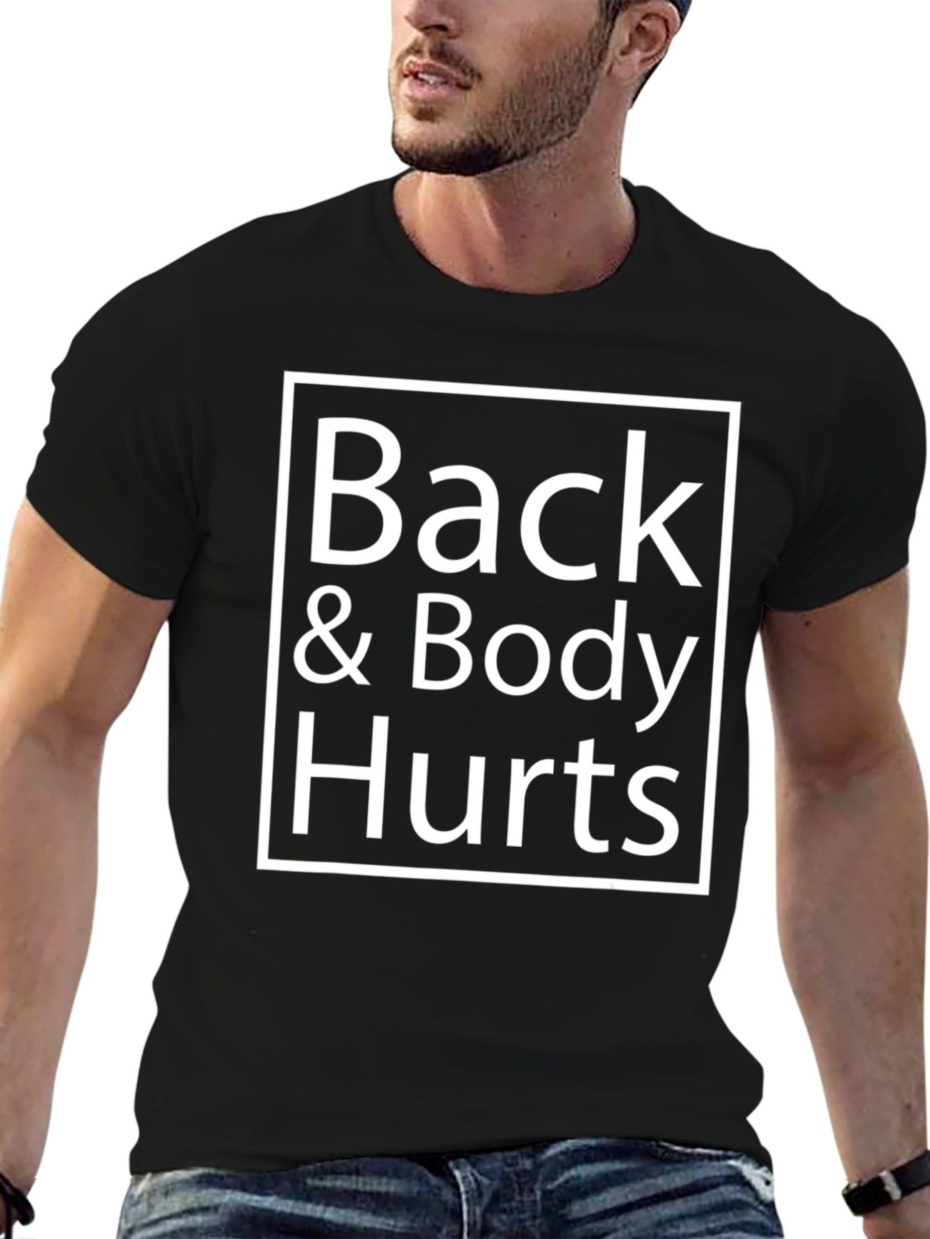 Back & Body Hurts Graphic T-Shirt - Black