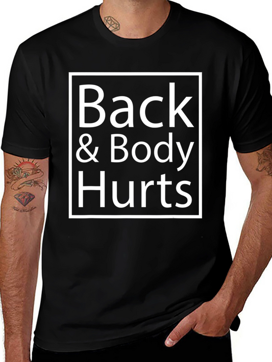 Back & Body Hurts Graphic T-Shirt - Black