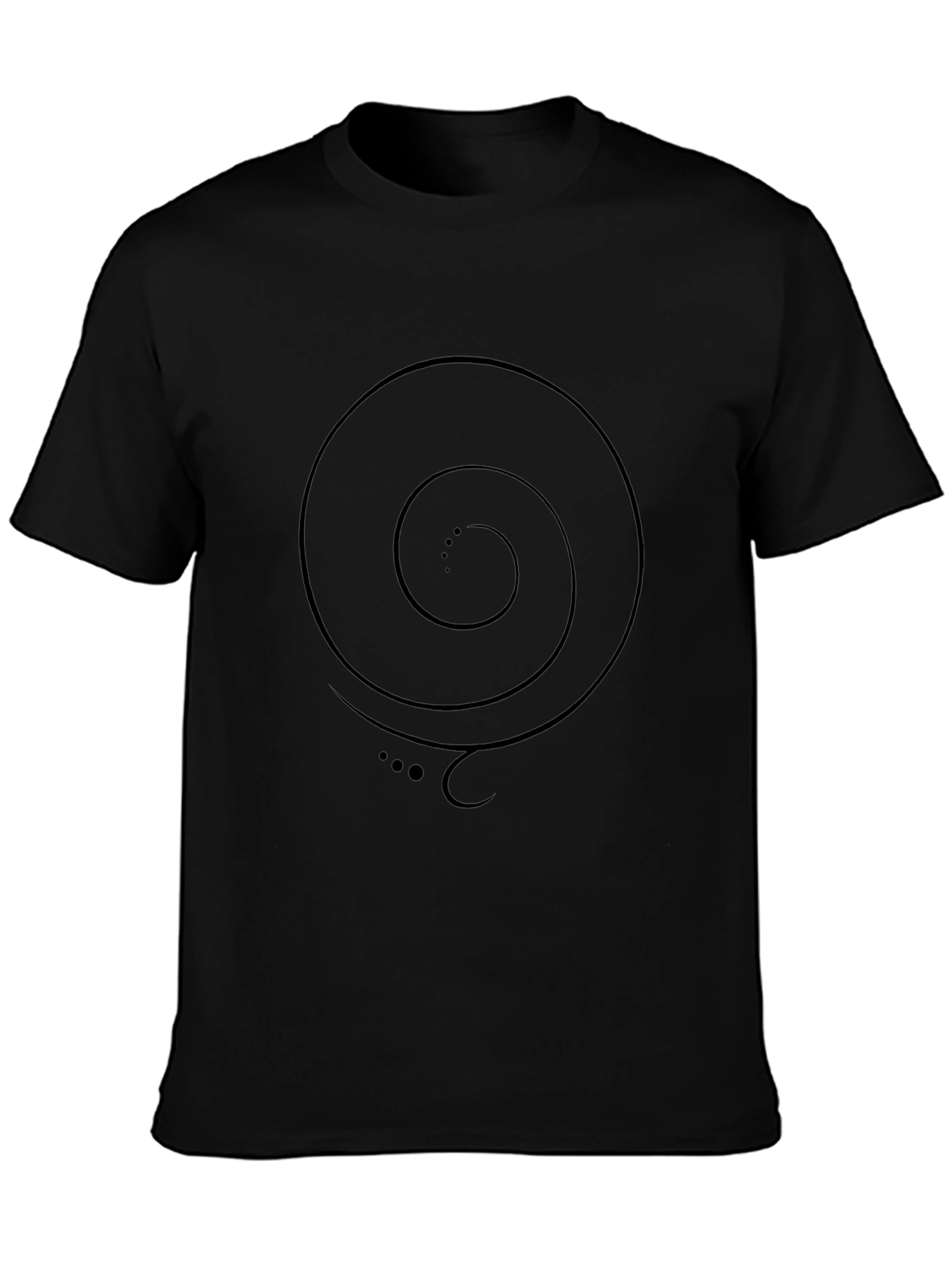 Spiral Graphic Black T-Shirt