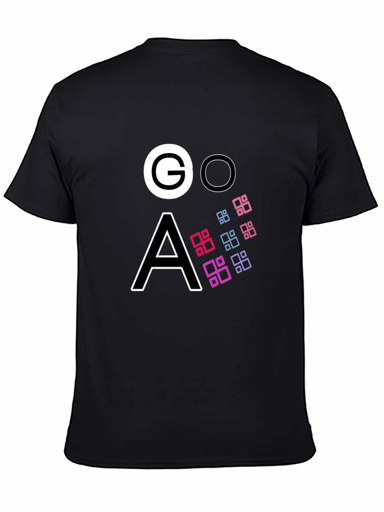 Modern GOA Graphic Black T-Shirt
