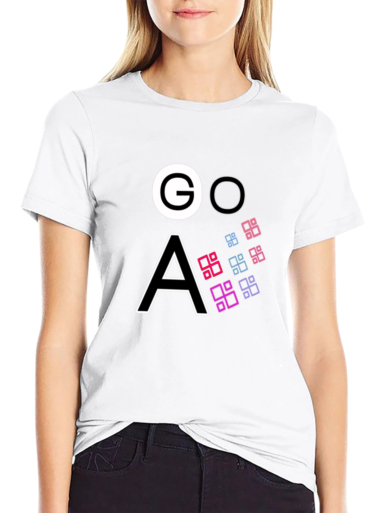 Modern GOA Graphic Black T-Shirt