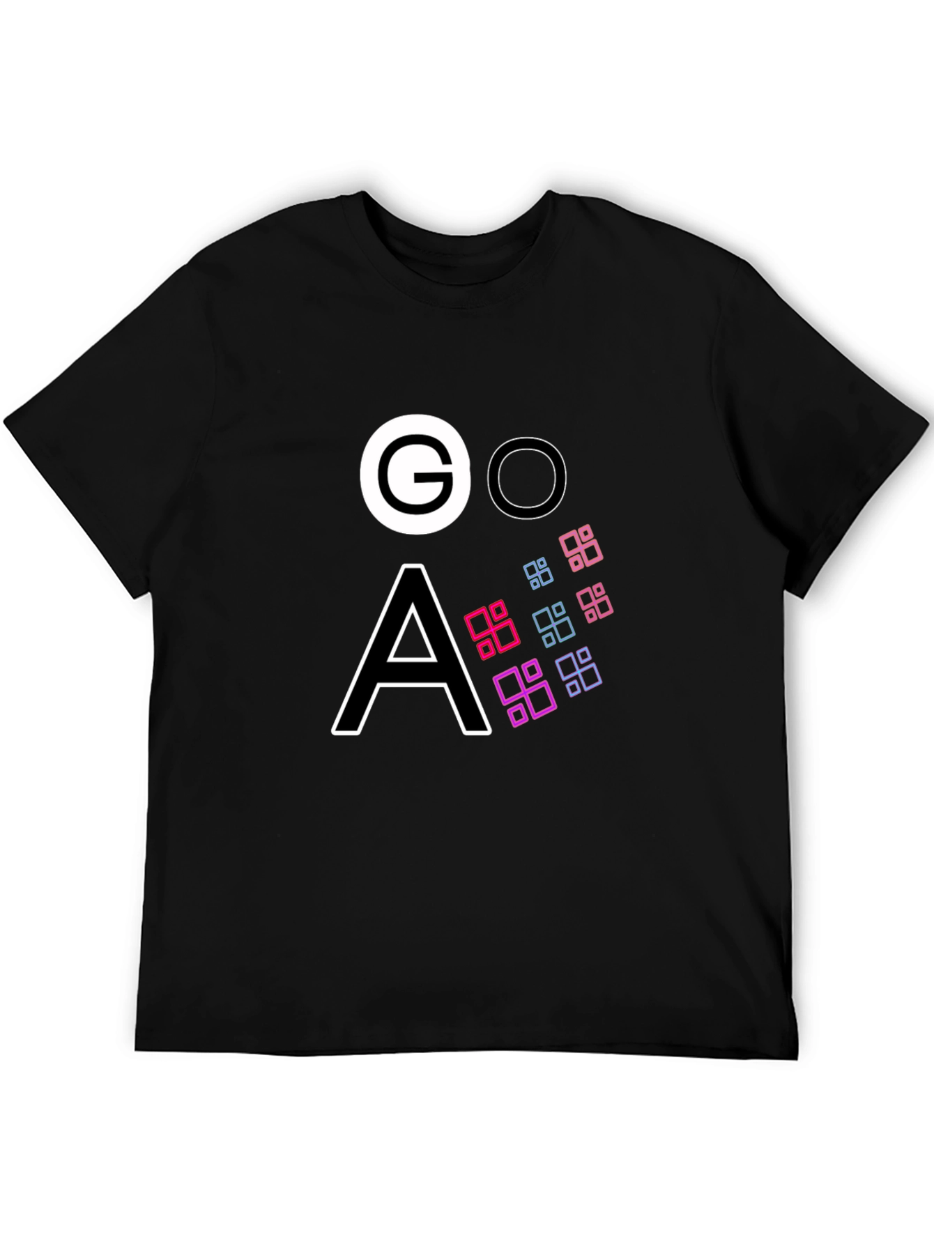 Modern GOA Graphic Black T-Shirt