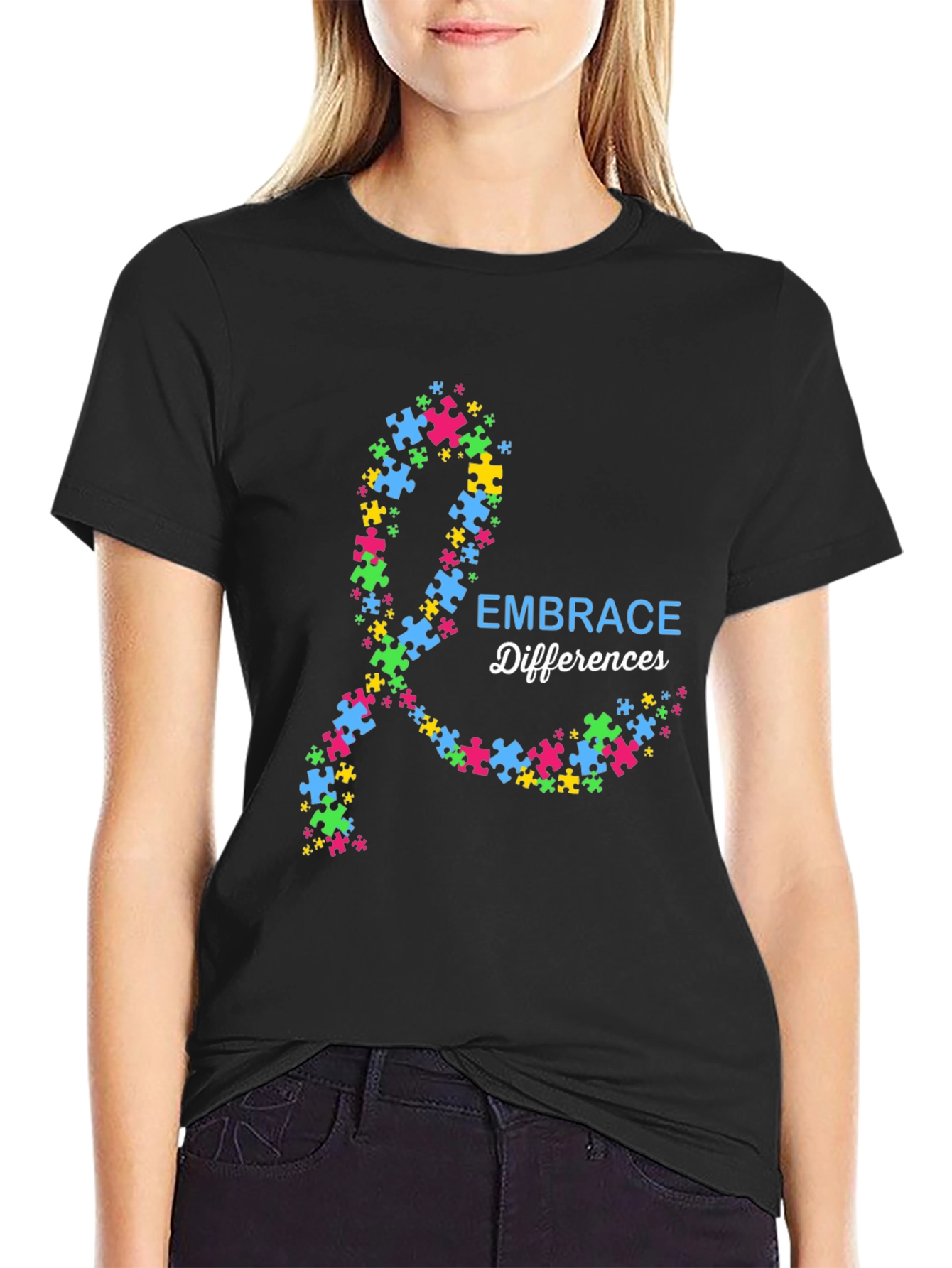 Embrace Differences Autism Awareness T-Shirt