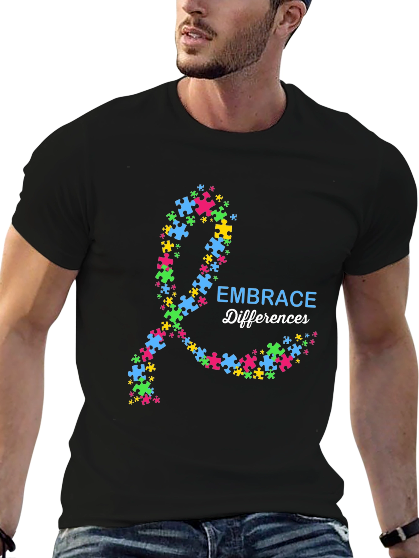 Embrace Differences Autism Awareness T-Shirt