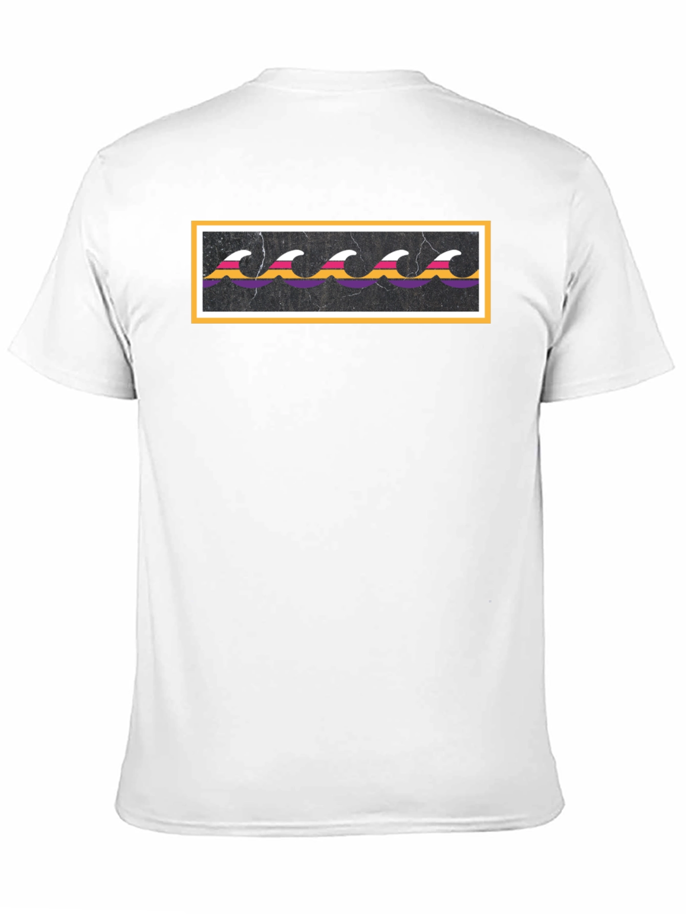Retro Wave Graphic Black T-Shirt