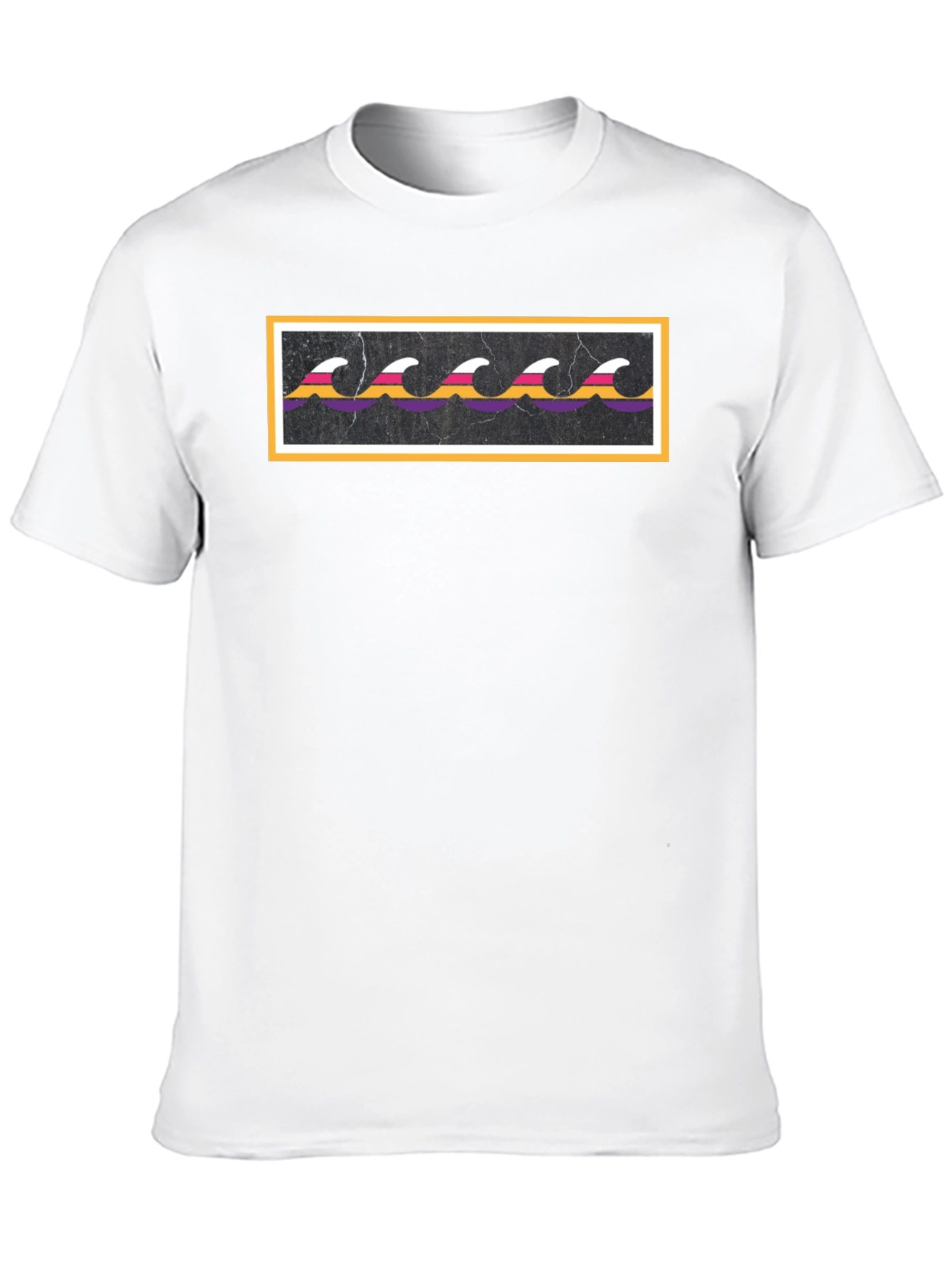Retro Wave Graphic Black T-Shirt