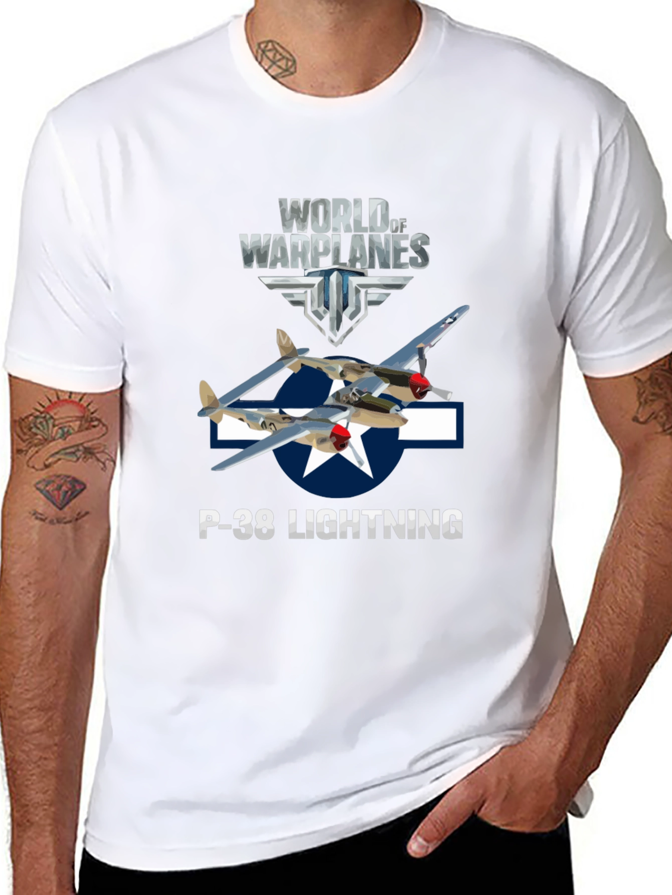World of Warplanes P-38 Lightning T-Shirt