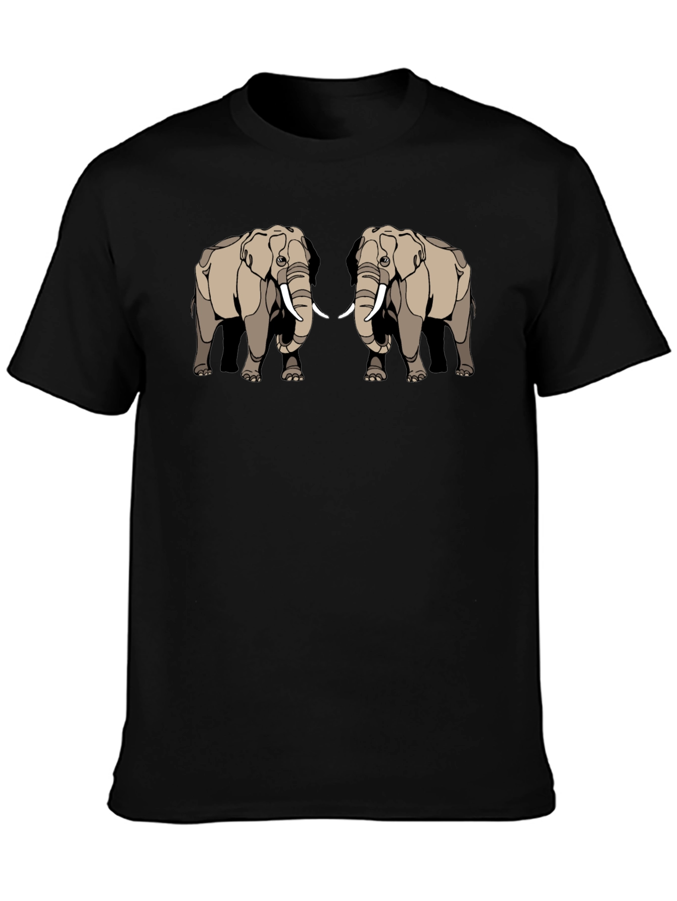 Elephant Graphic Tee - Stylish Black T-Shirt