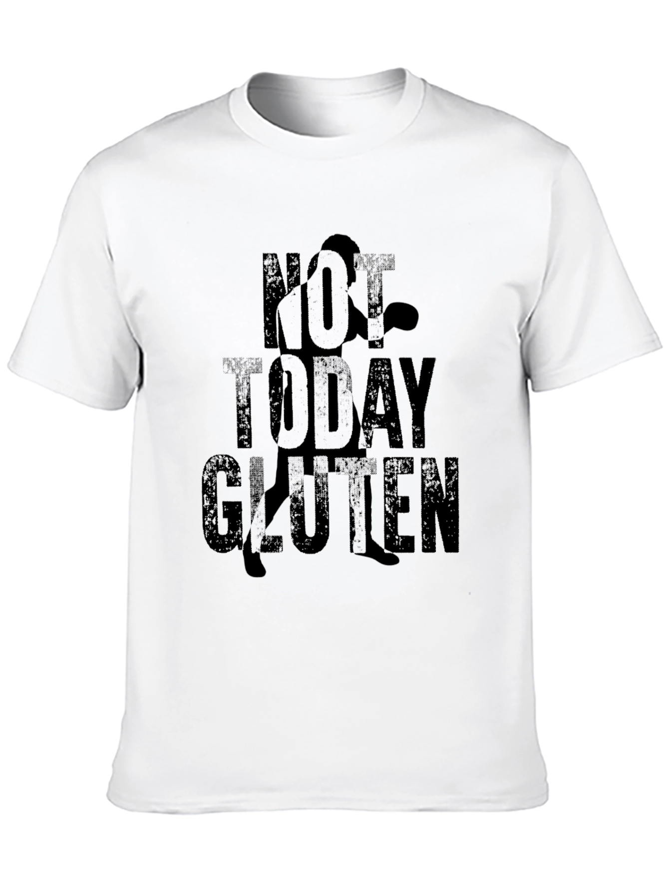 Not Today Gluten Black Graphic Tee Shirt