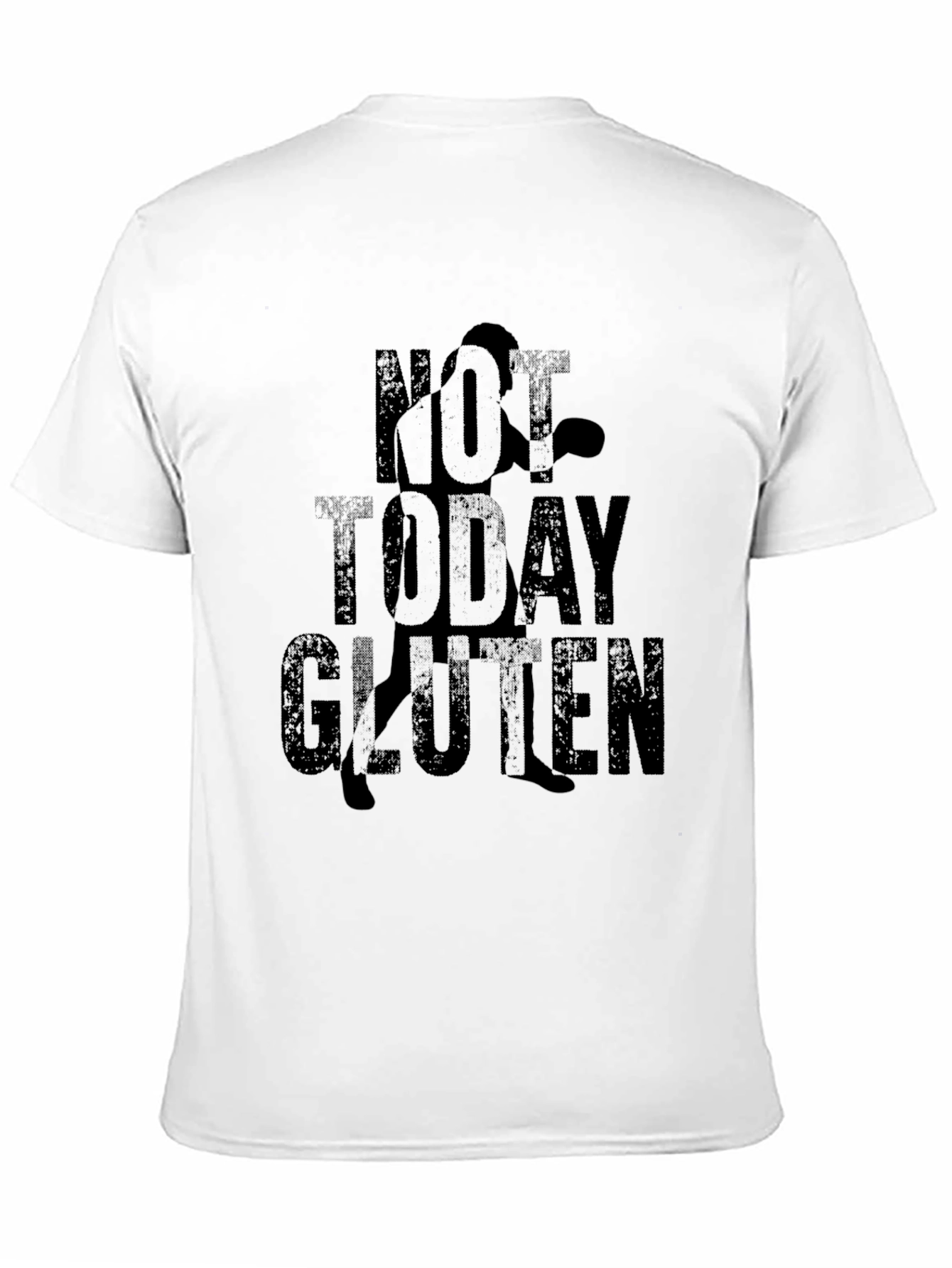 Not Today Gluten Black Graphic Tee Shirt