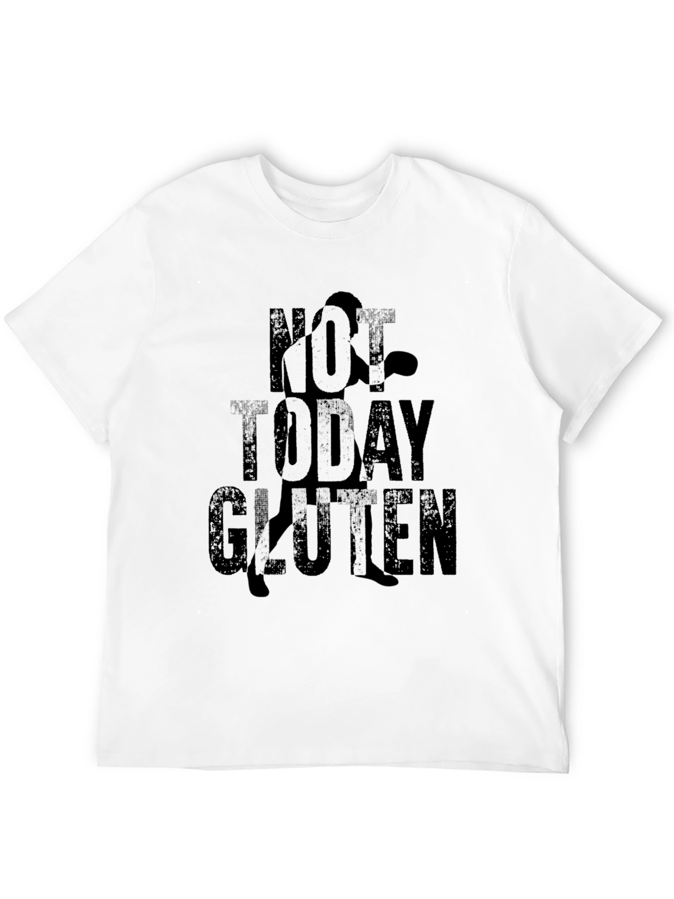 Not Today Gluten Black Graphic Tee Shirt