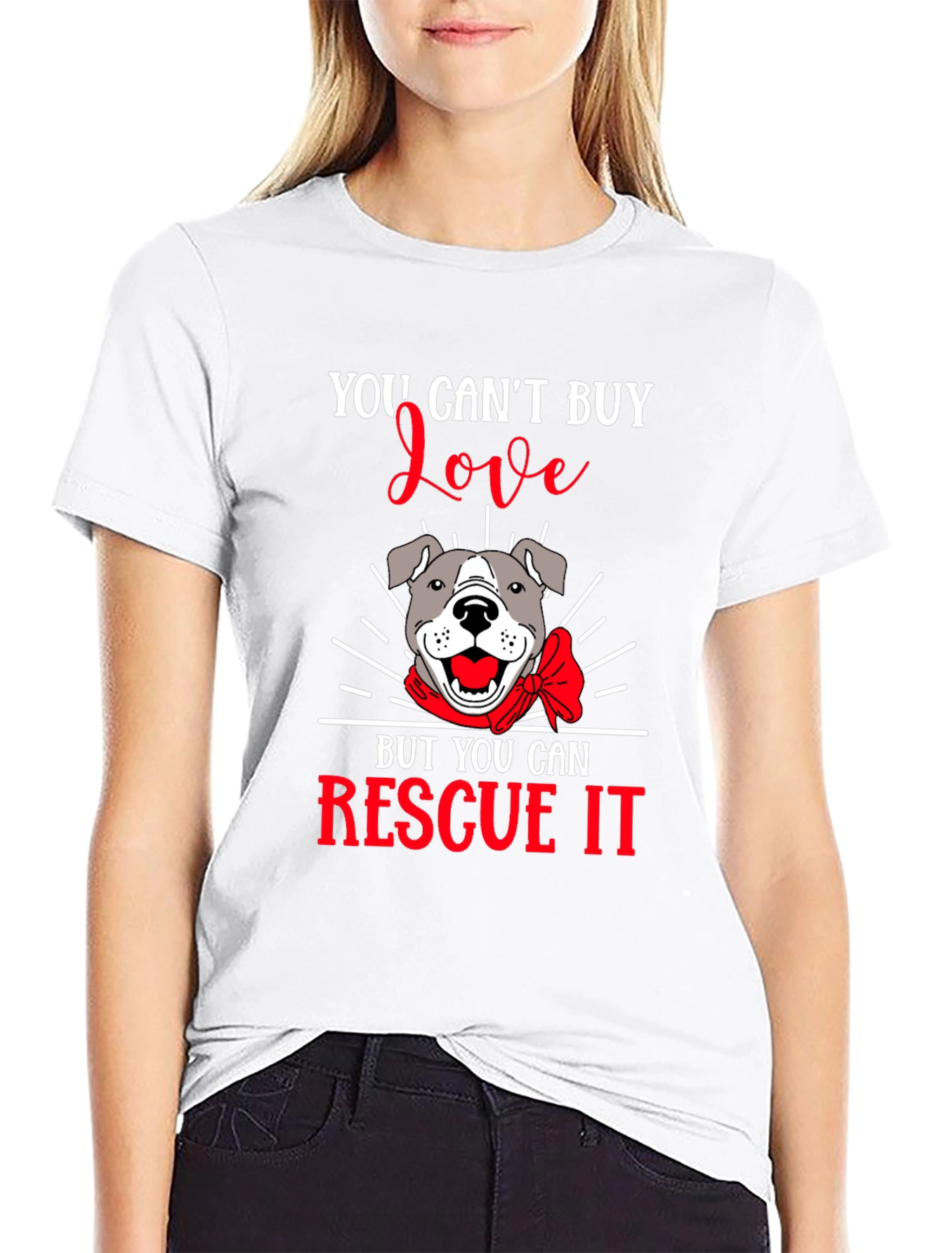 Rescue Dog T-Shirt - You Cant Buy Love