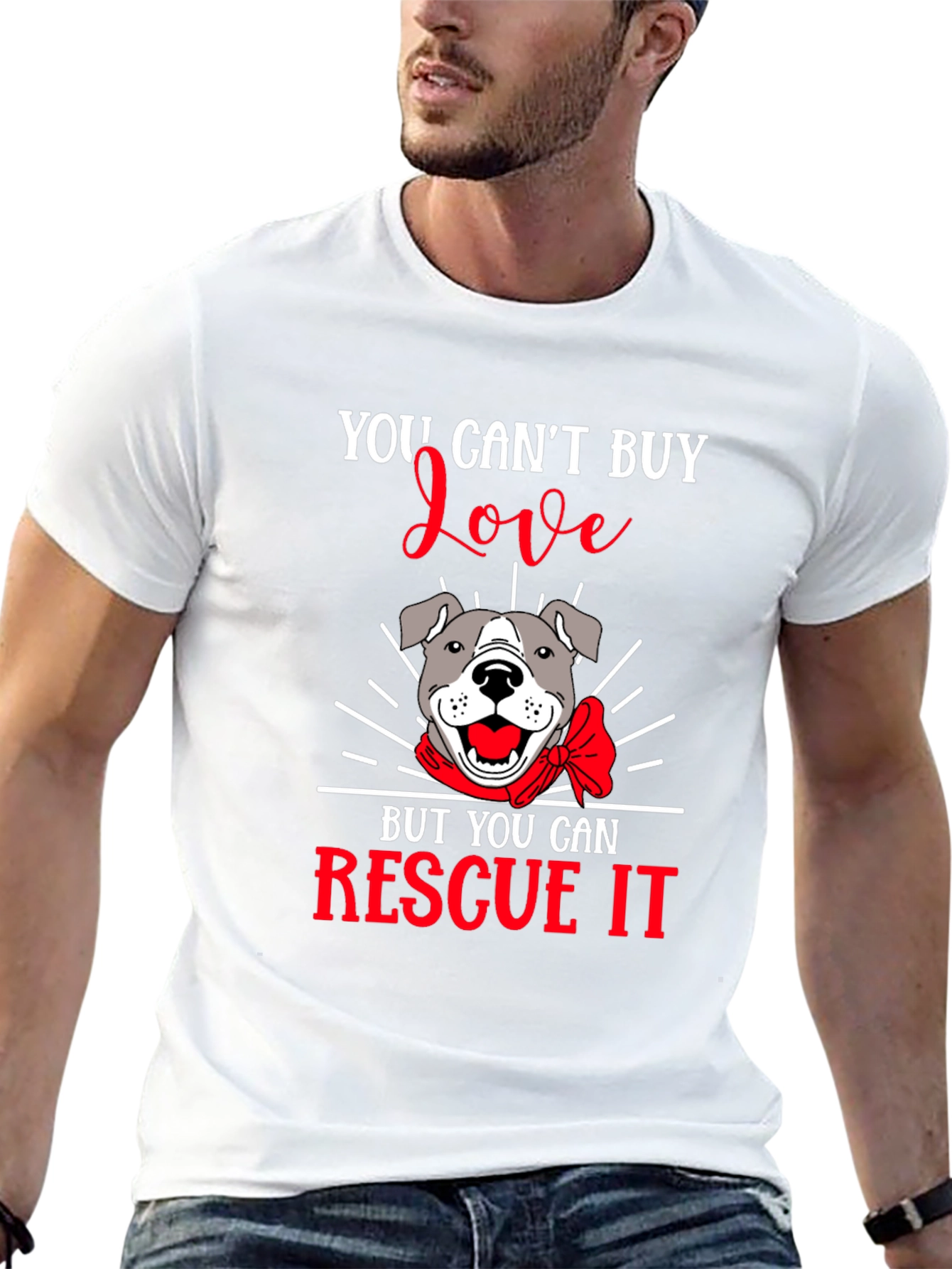 Rescue Dog T-Shirt - You Cant Buy Love