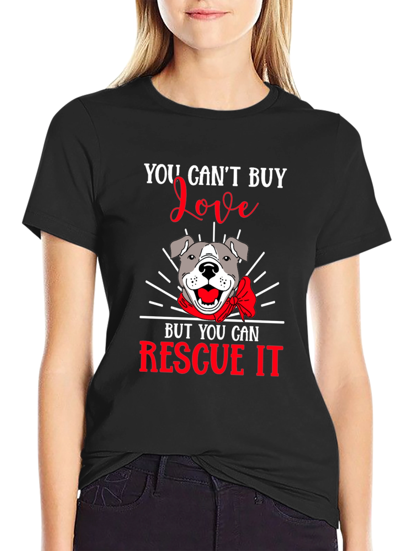 Rescue Dog T-Shirt - You Cant Buy Love