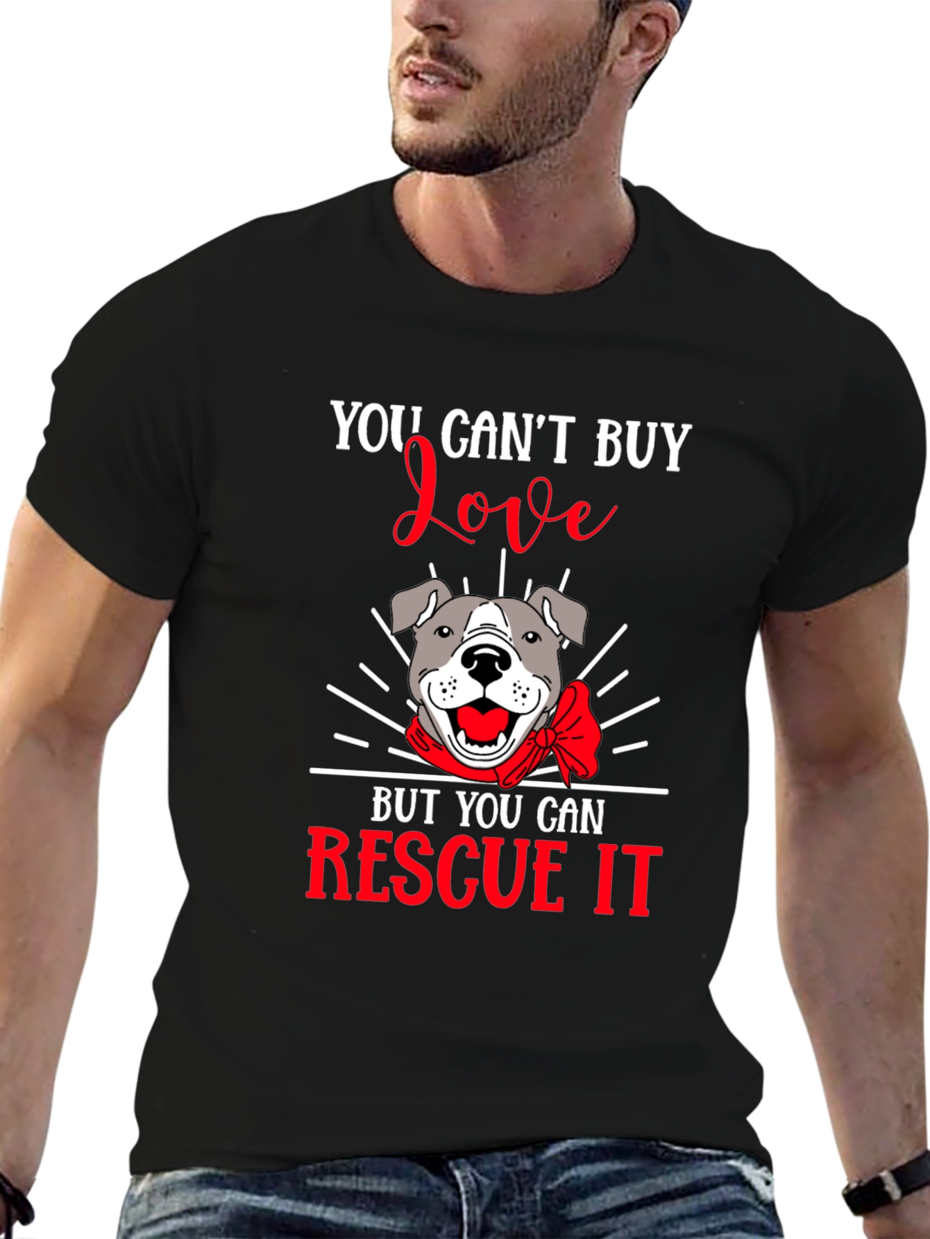 Rescue Dog T-Shirt - You Cant Buy Love