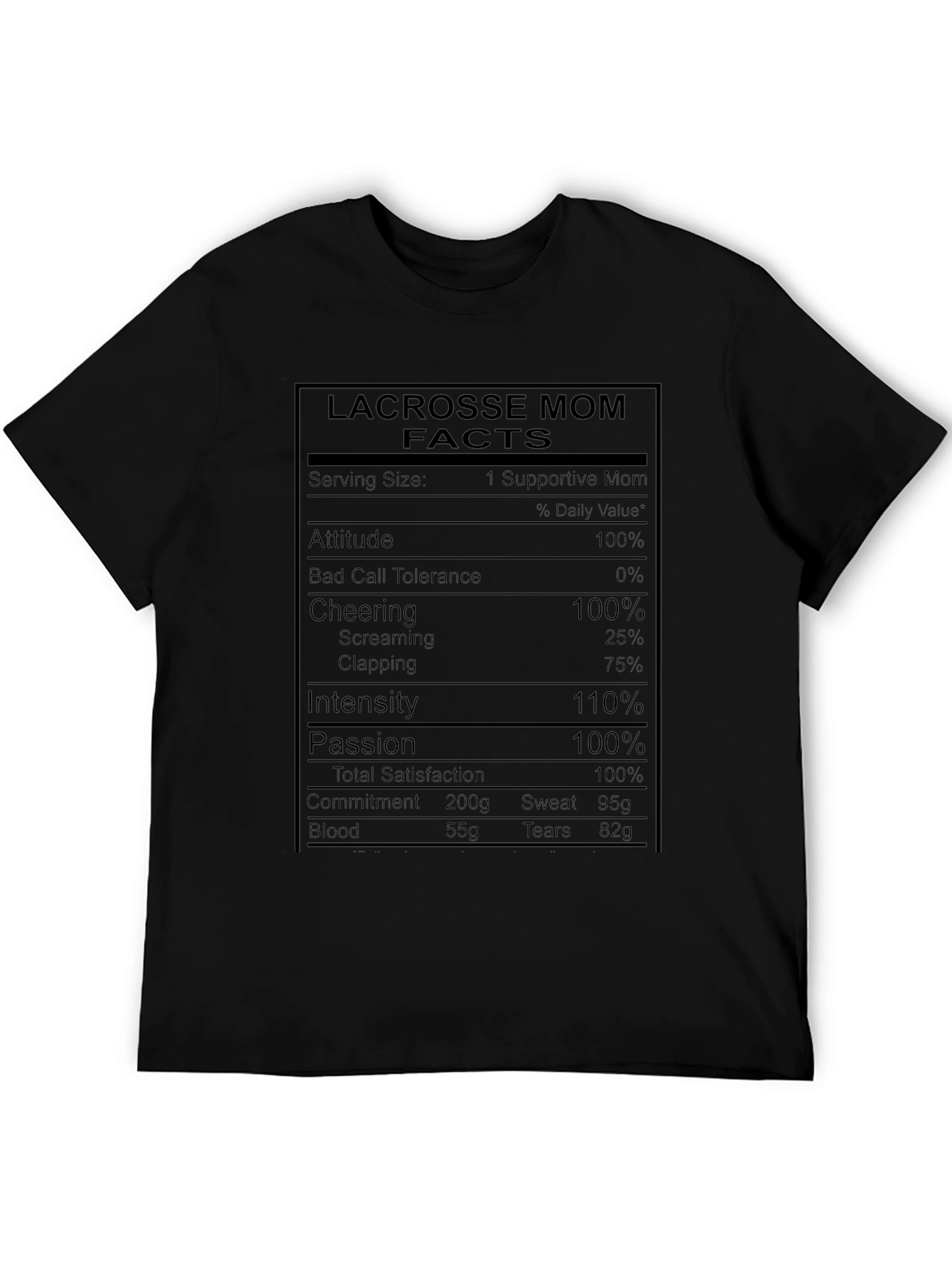 Lacrosse Mom Facts T-Shirt