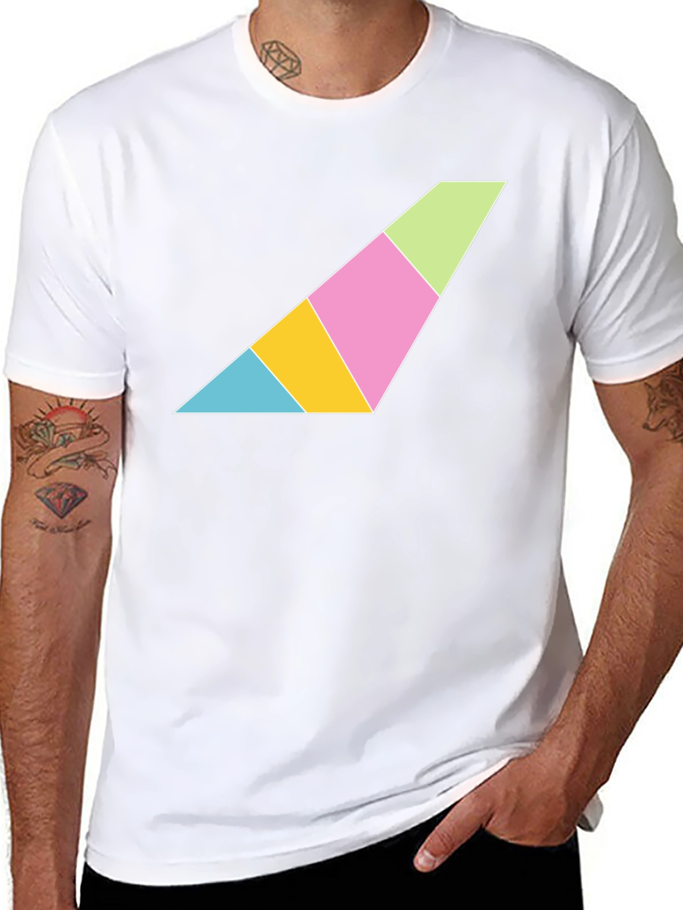 Abstract Geometric Triangle Tee