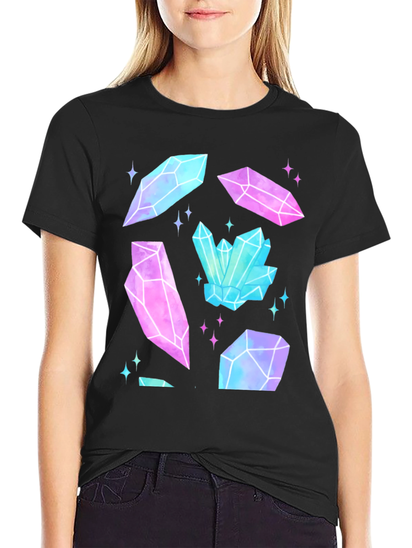 Crystal Gemstone Graphic Tee - Unisex