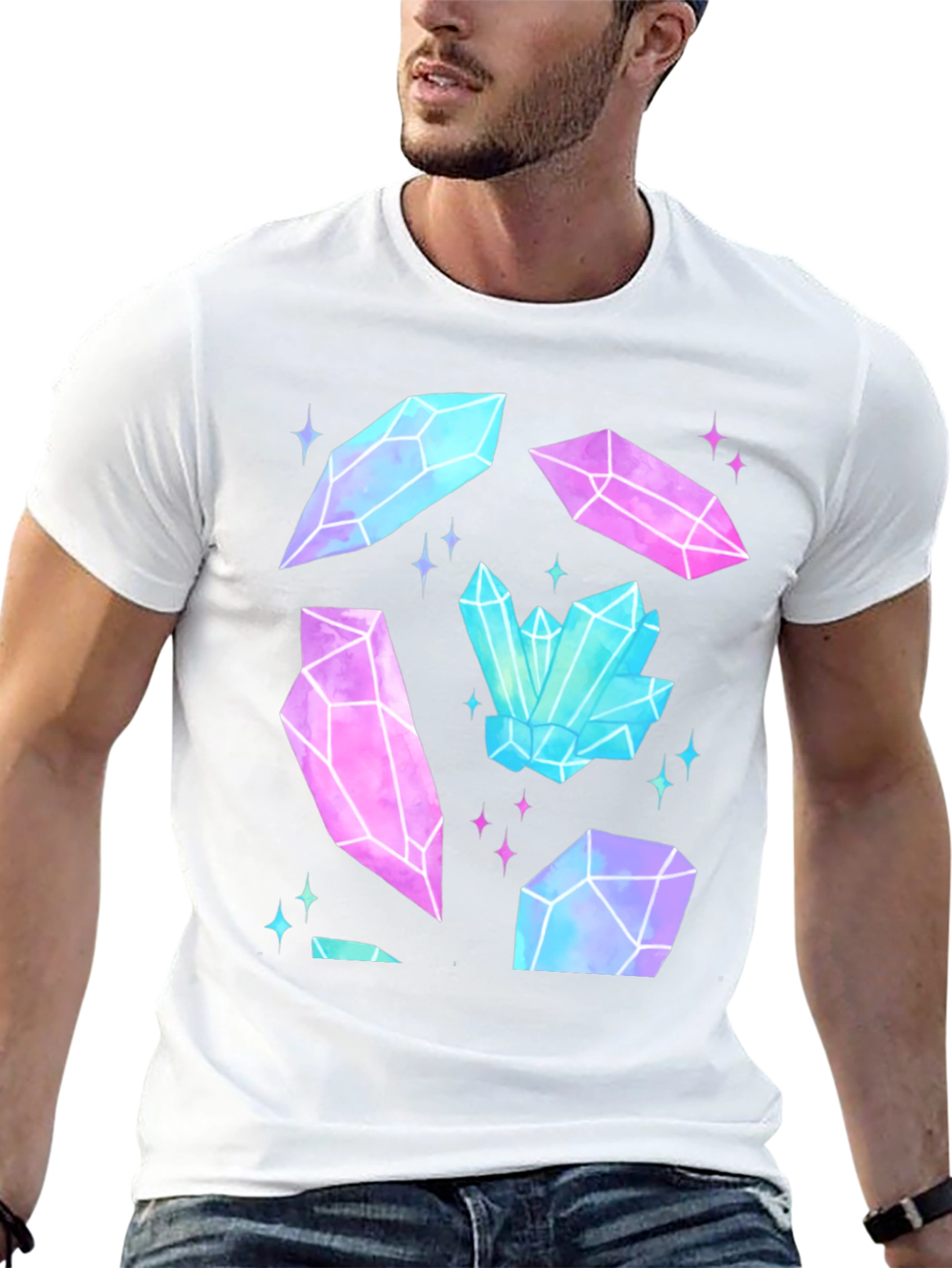 Crystal Gemstone Graphic Tee - Unisex