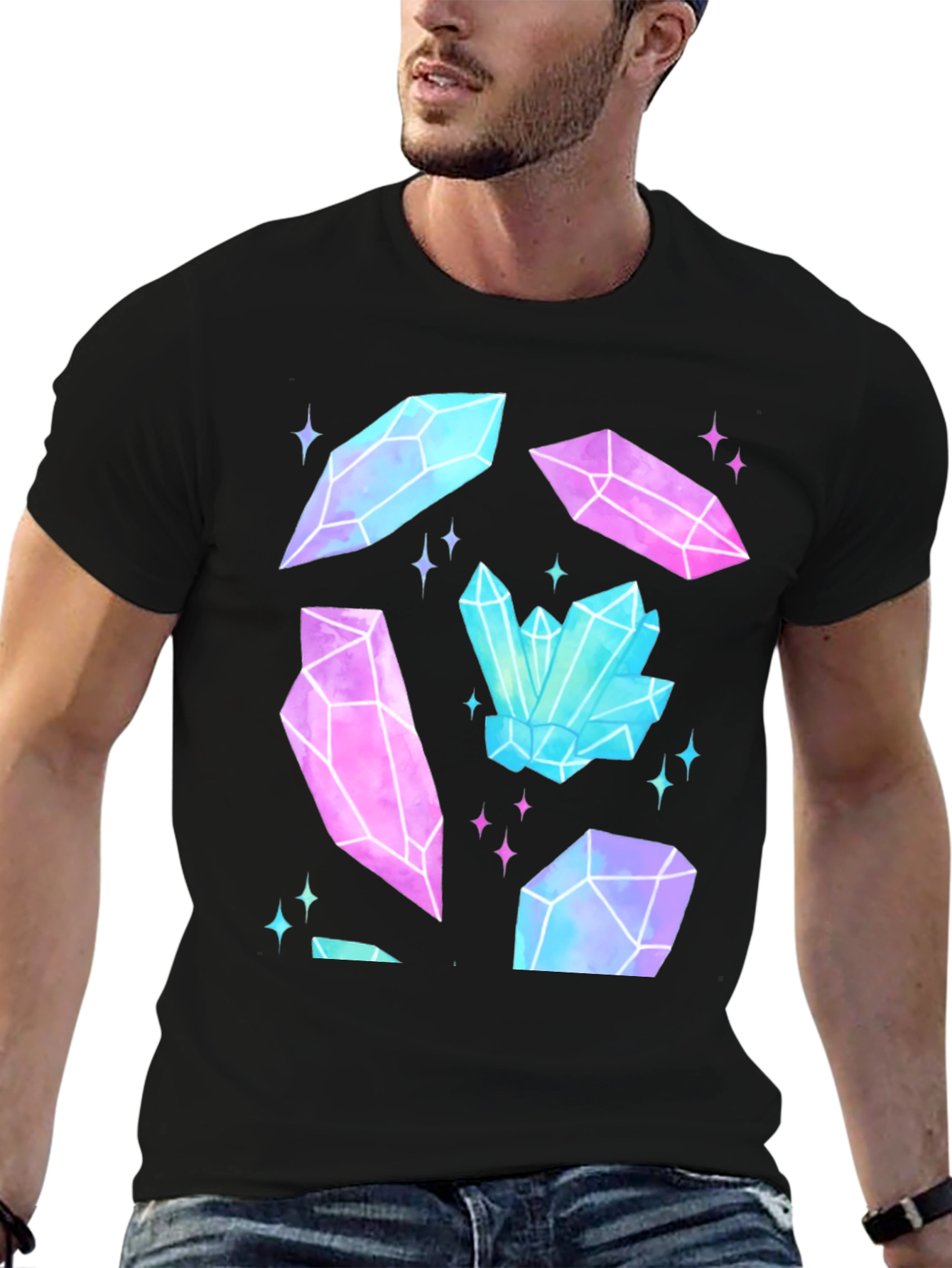 Crystal Gemstone Graphic Tee - Unisex