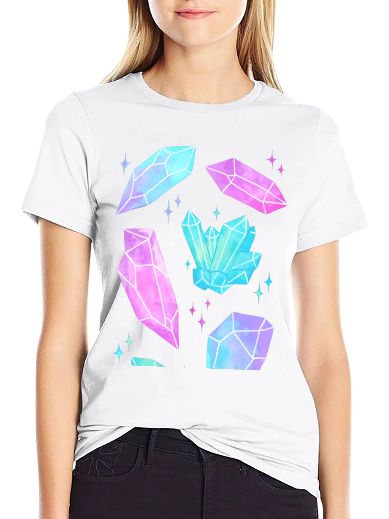 Crystal Gemstone Graphic Tee - Unisex