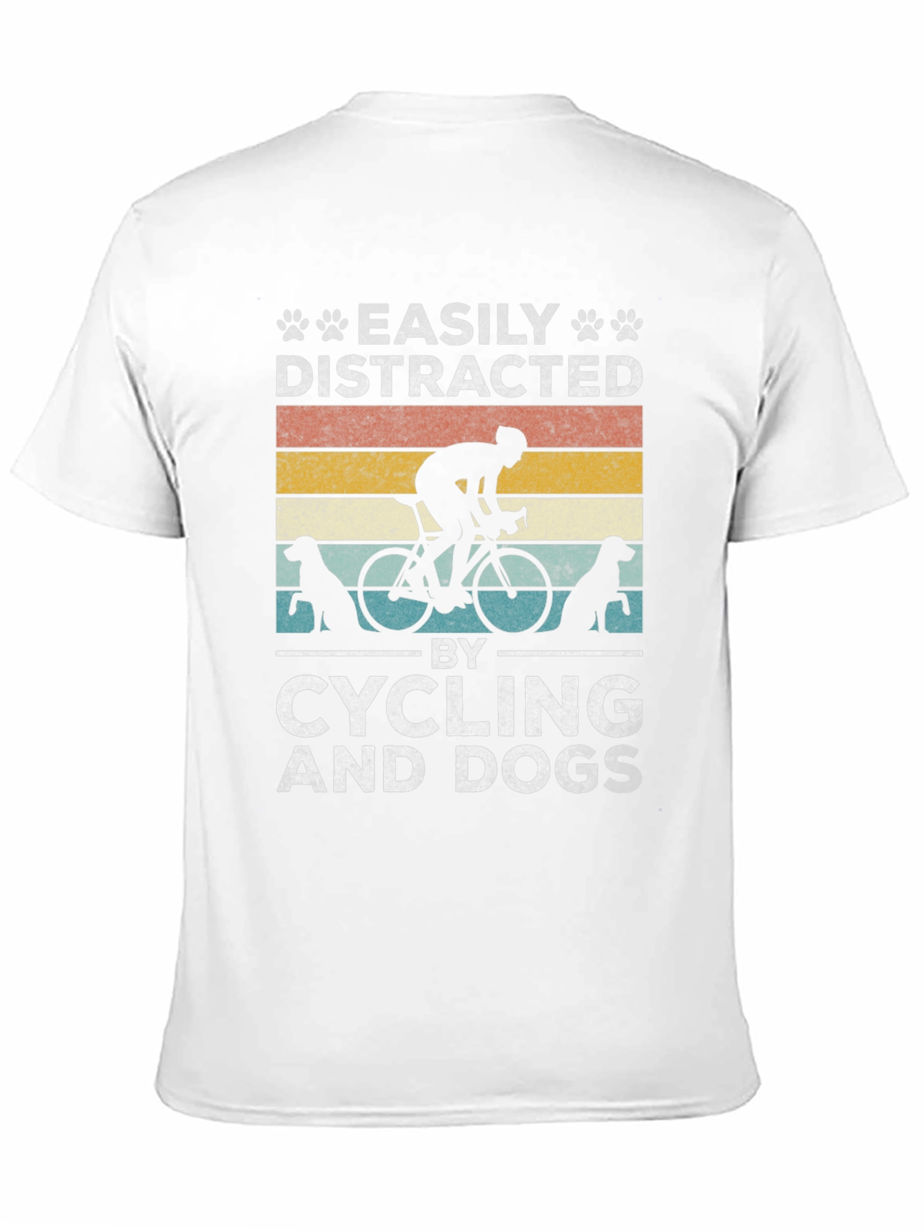 Easily Distracted by Cycling and Dogs T-Shirt