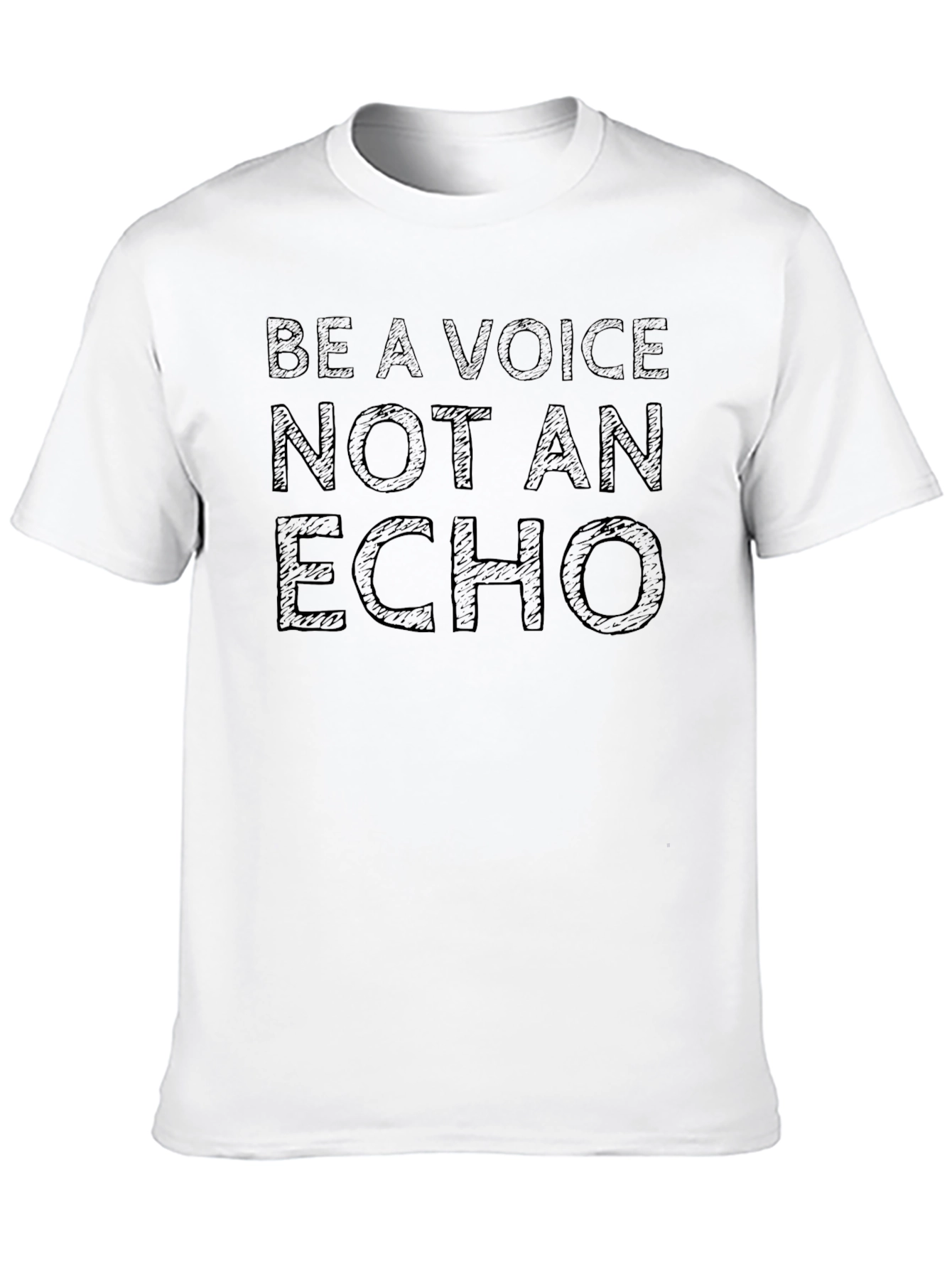 Be A Voice Graphic Tee - Motivational Black T-Shirt