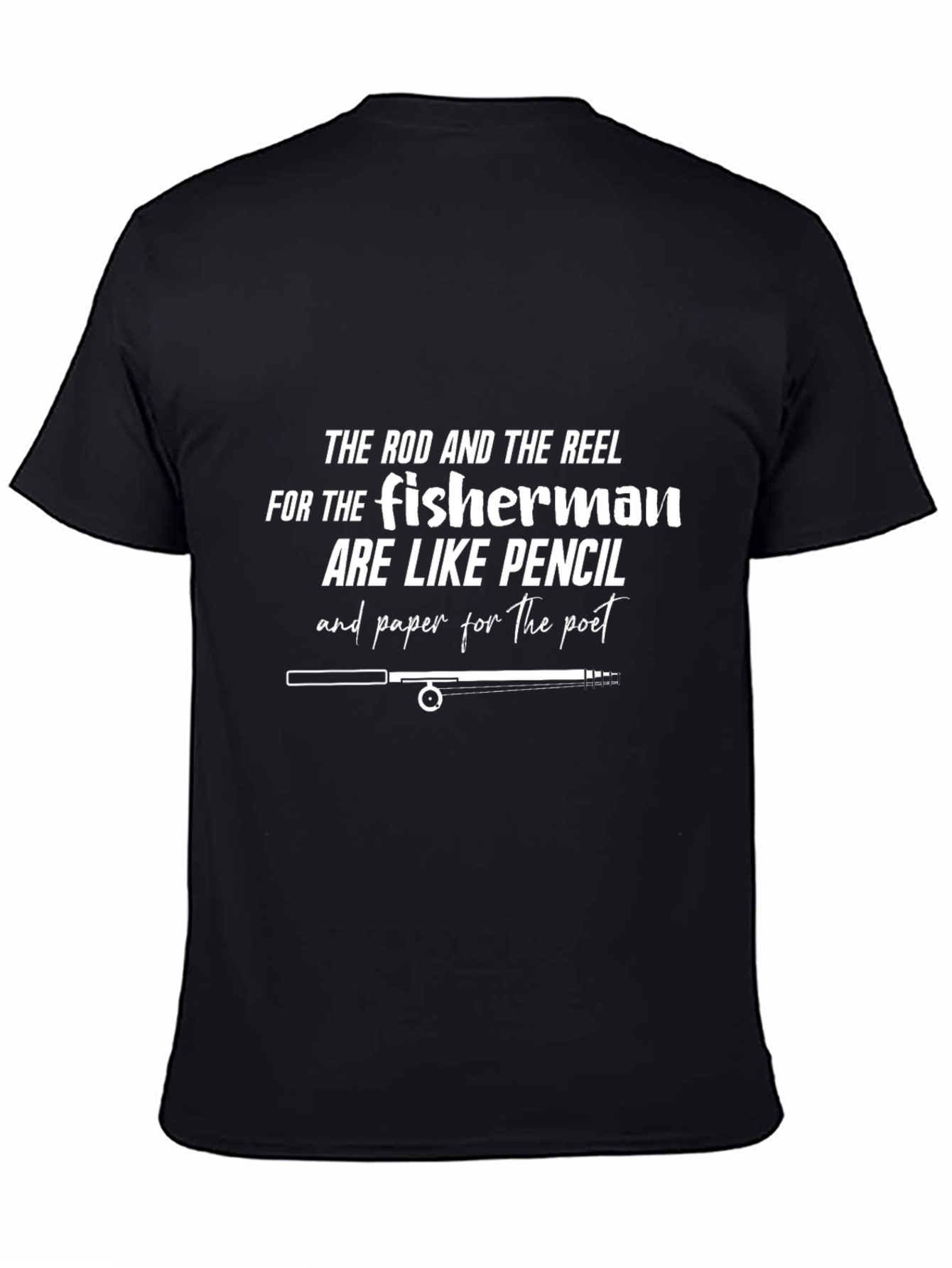 Fishing Rod & Reel T-Shirt: Fisherman Gift
