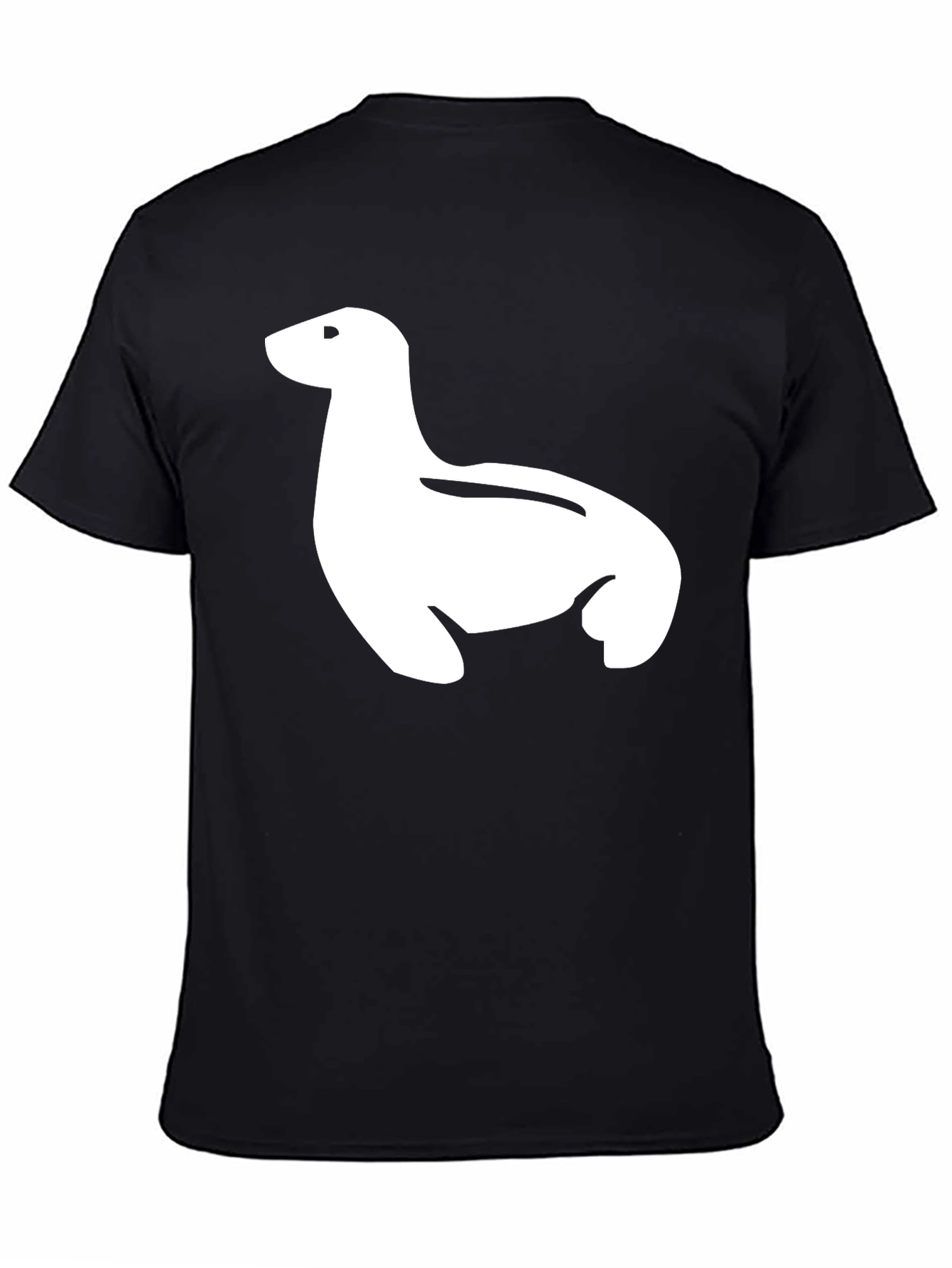 Seal Graphic Black T-Shirt