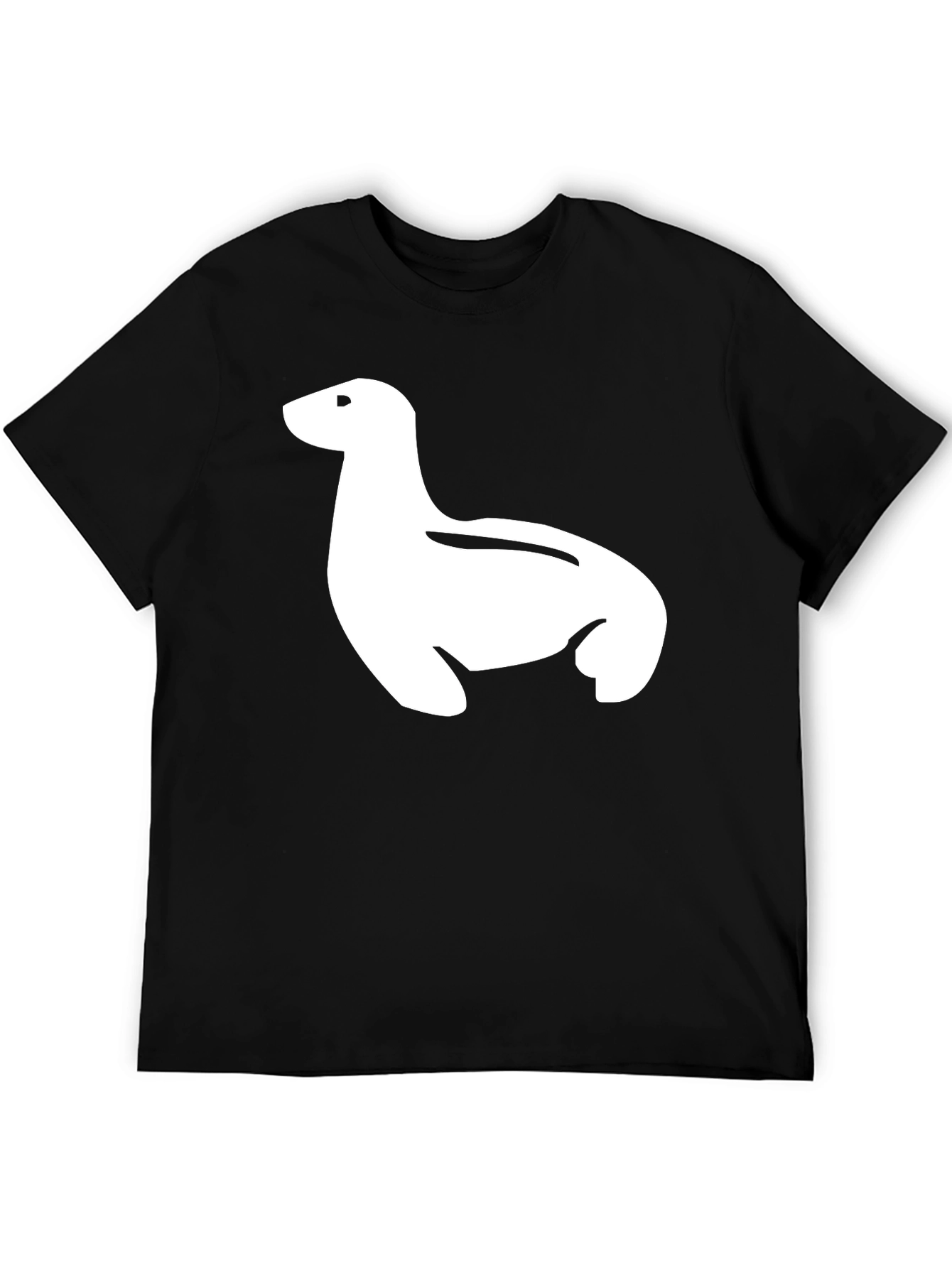 Seal Graphic Black T-Shirt