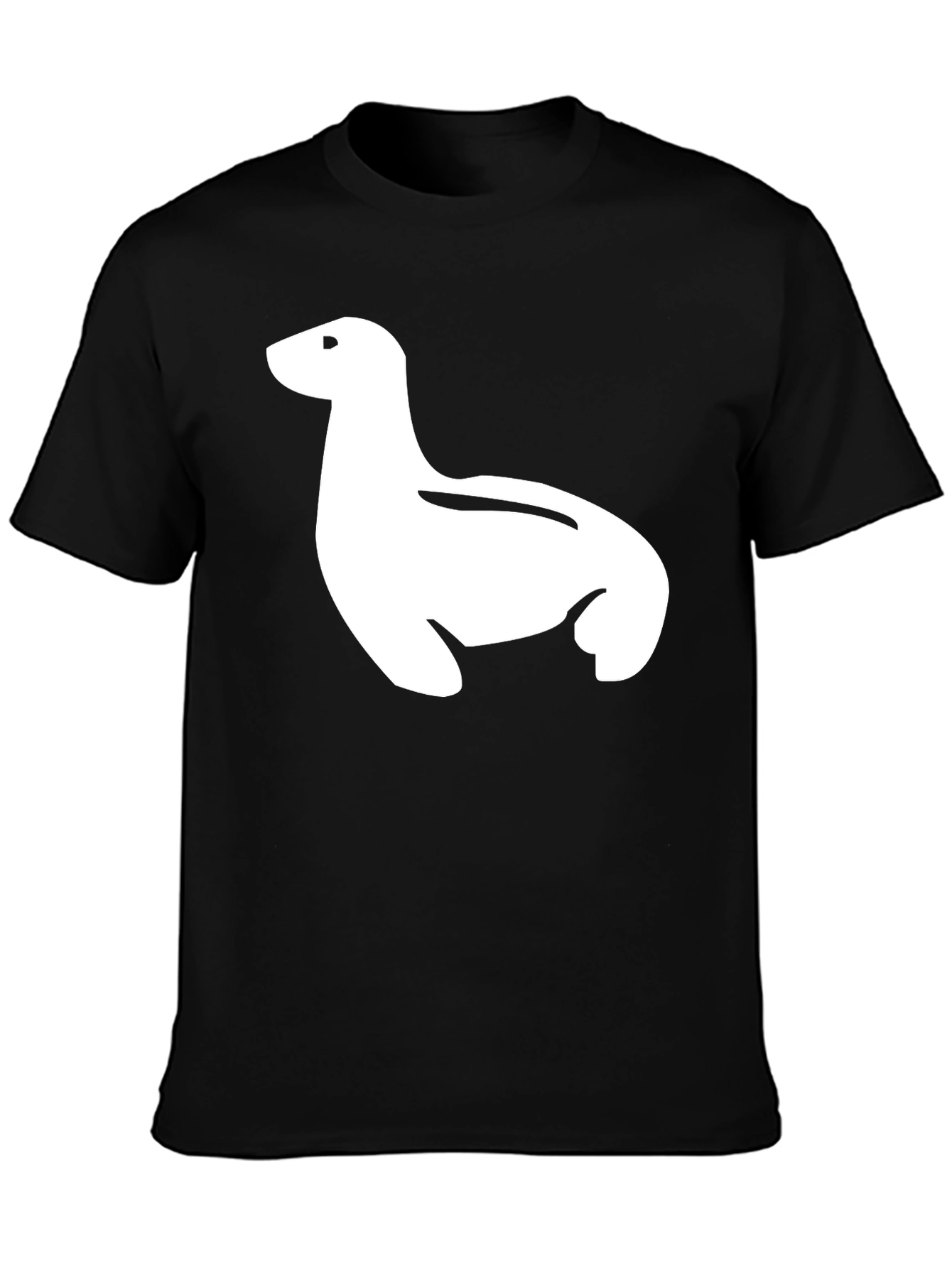 Seal Graphic Black T-Shirt